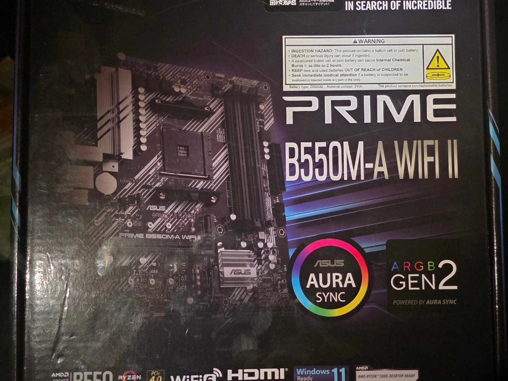 Asus prime b550M-A gen 2 wifi + 3950x + 16gb