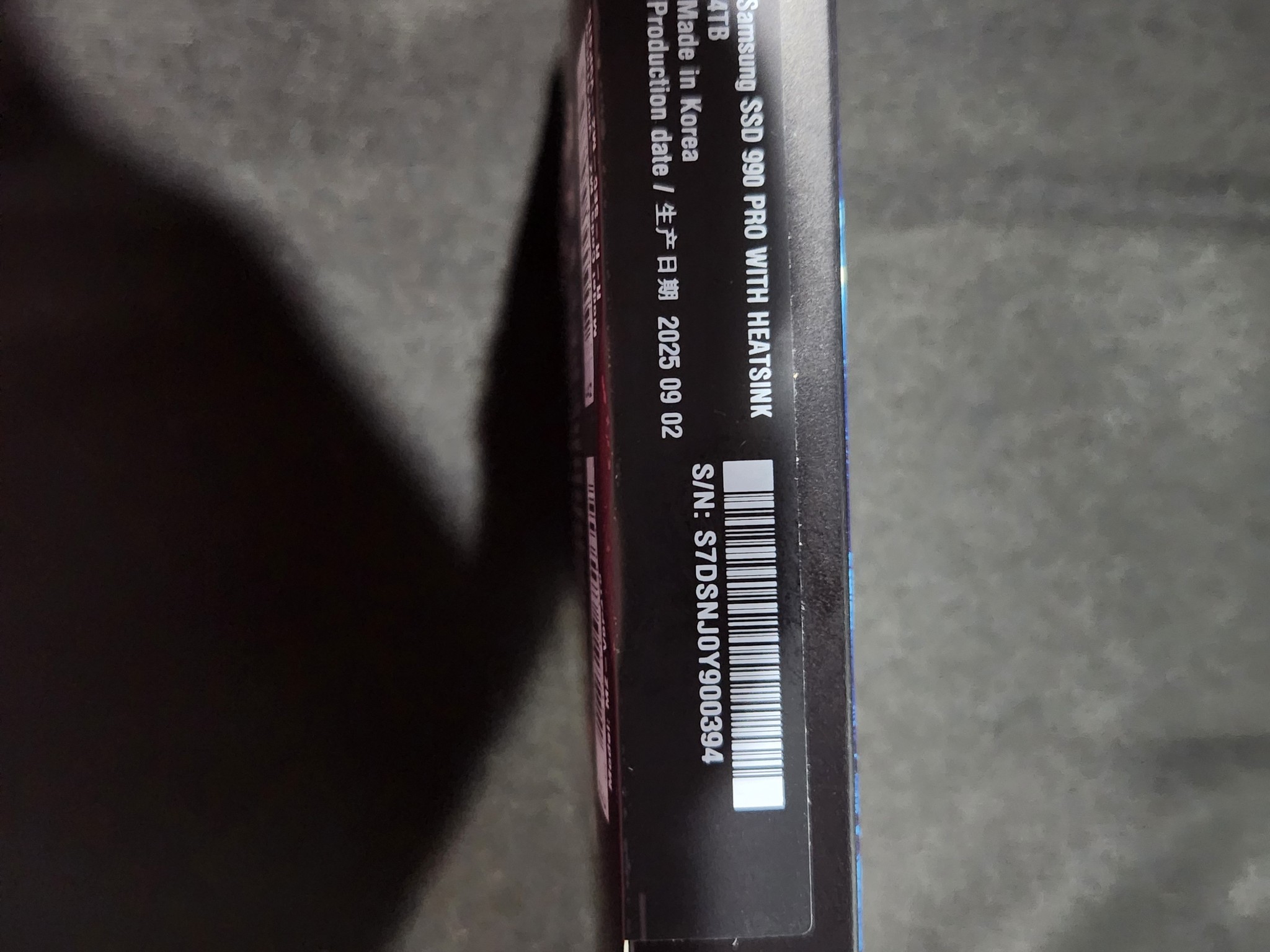 Samsung SSD 990 PRO with Heatsink 4TB, NVMe M.2, Up to 7,450MB/s