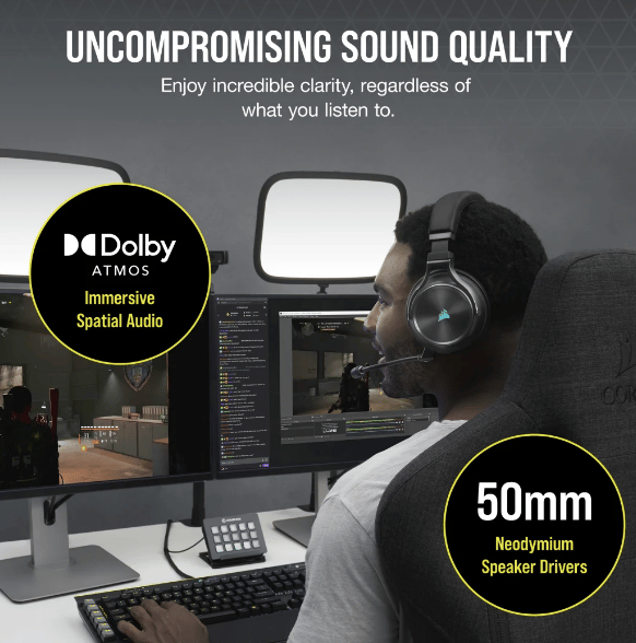 VIRTUOSO RGB WIRELESS XT High-Fidelity Gaming Headset (Slate)