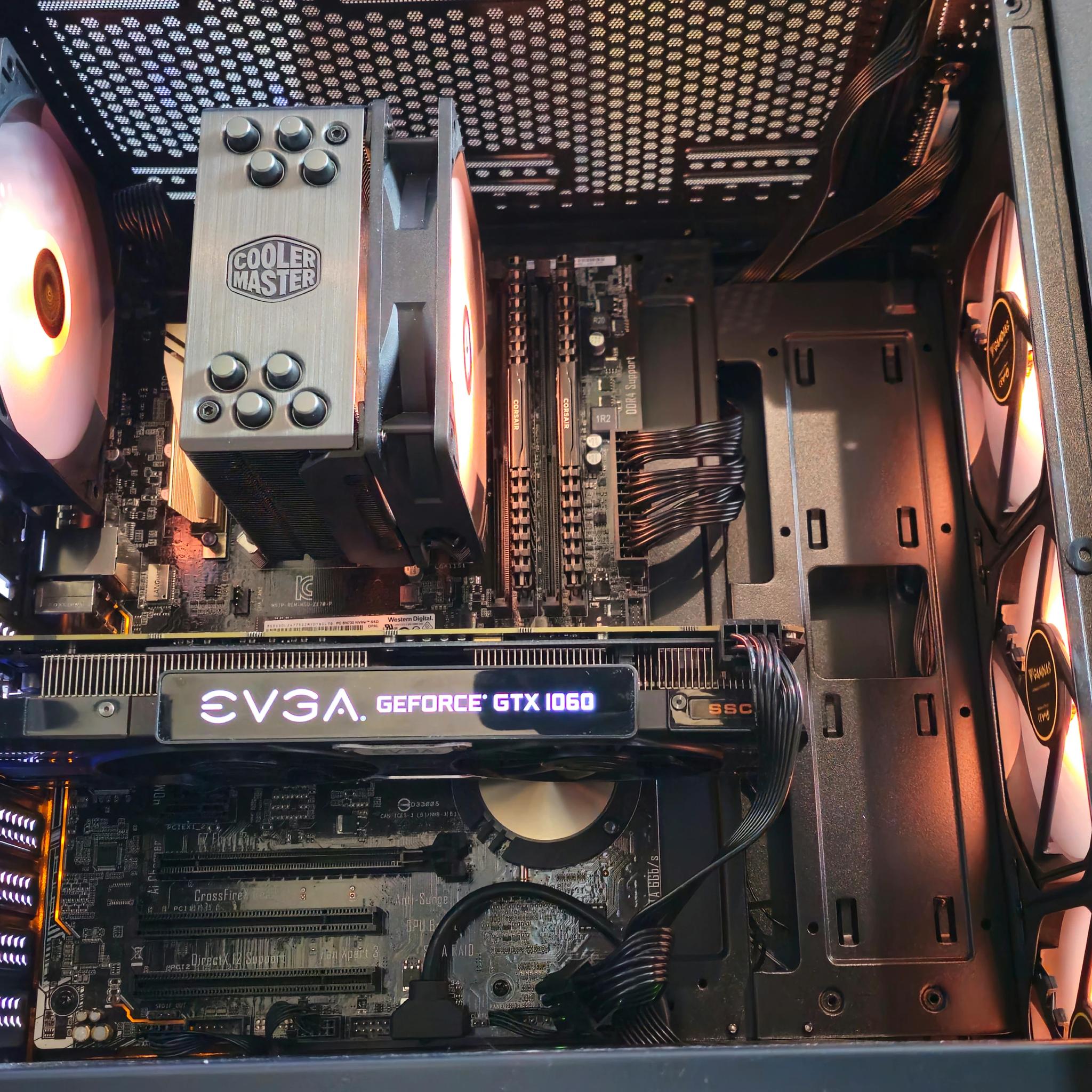 Intel I7 7700 Budget Gaming PC Nvidia GTX 1060 16GB Ram 1TB SSD