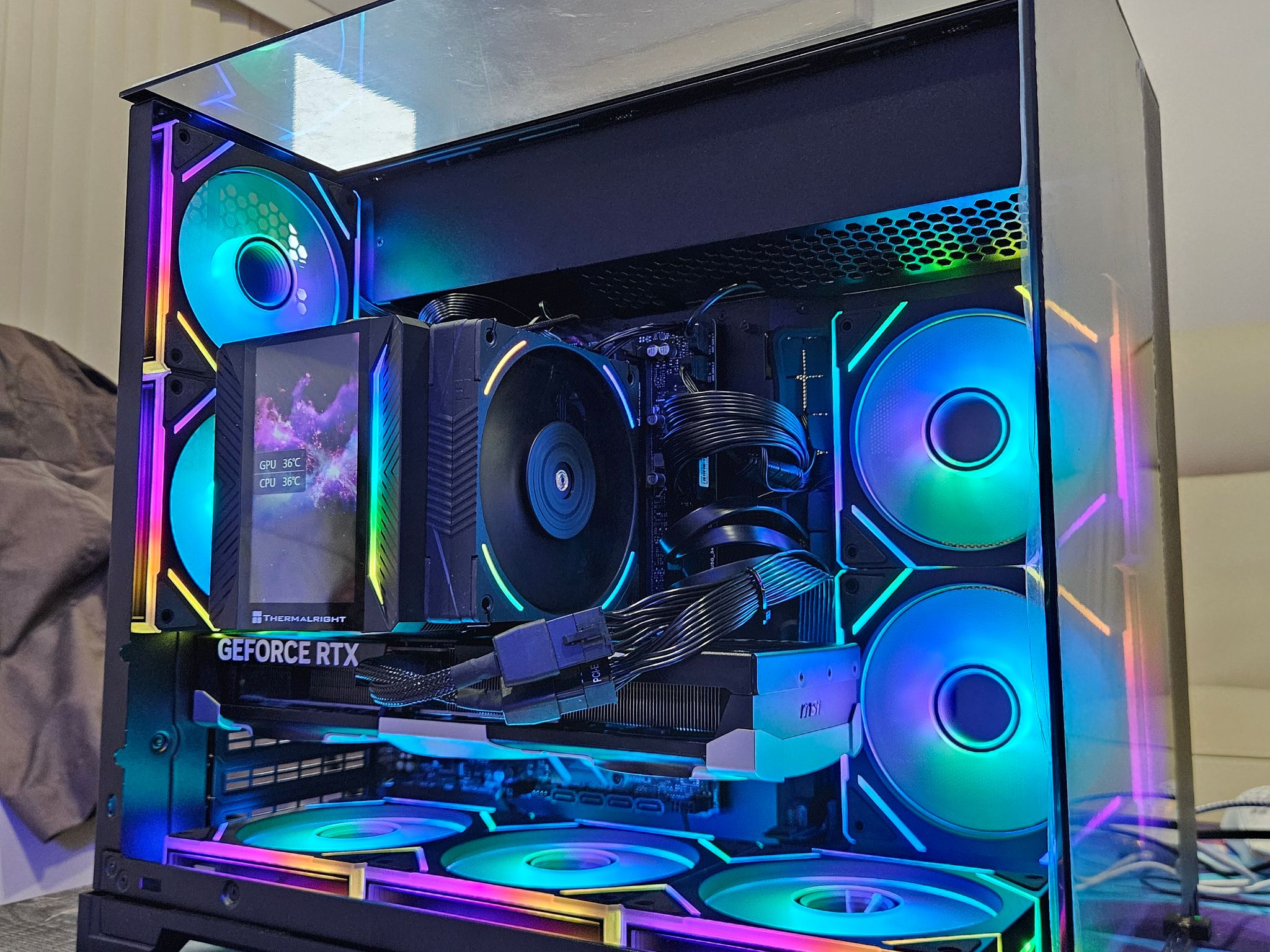 Gaming PC • RTX 5070 • Core Ultra 5 250K Plus • 32GB DDR5 • 1TB M.2 • Lian Li O11 Vision M