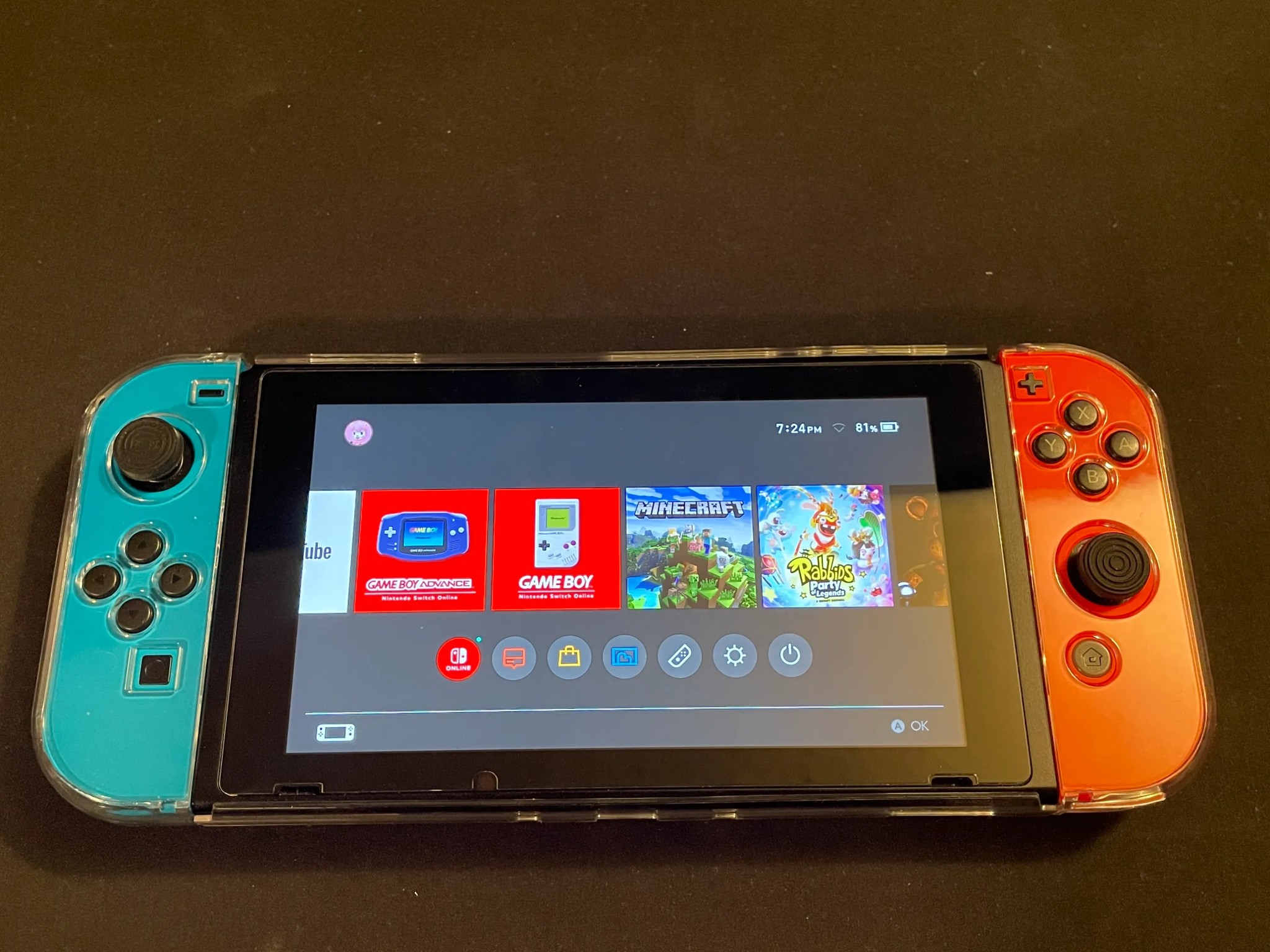 Nintendo Switch With Controllers And Accessories