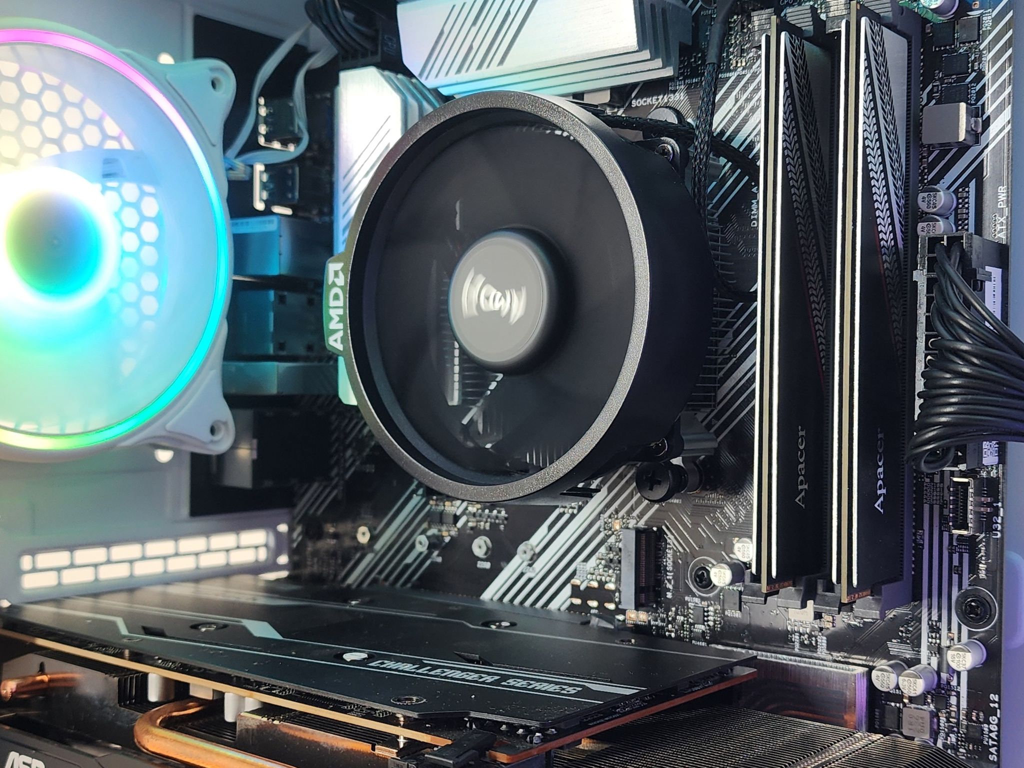 Gaming PC Ryzen 5 5500 16GB RAM 1TB SSD RX 7600 8GB Win11 Computer