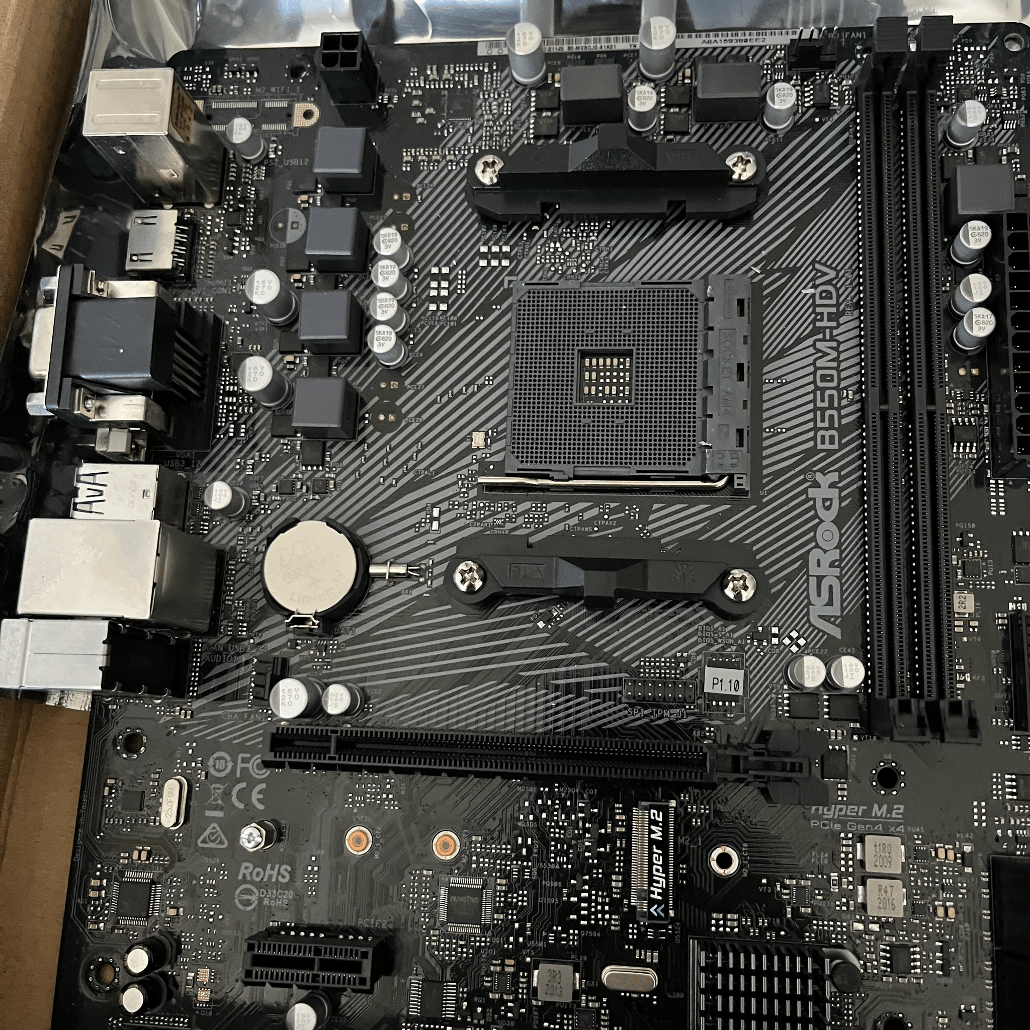 Asrock B550m-HDV for AM4