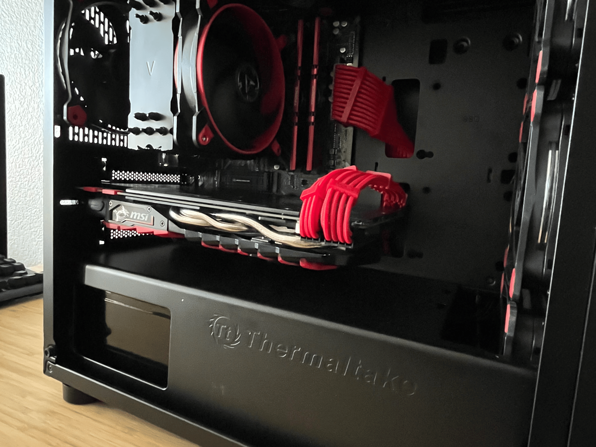 Budget Banger V2 Red on Black