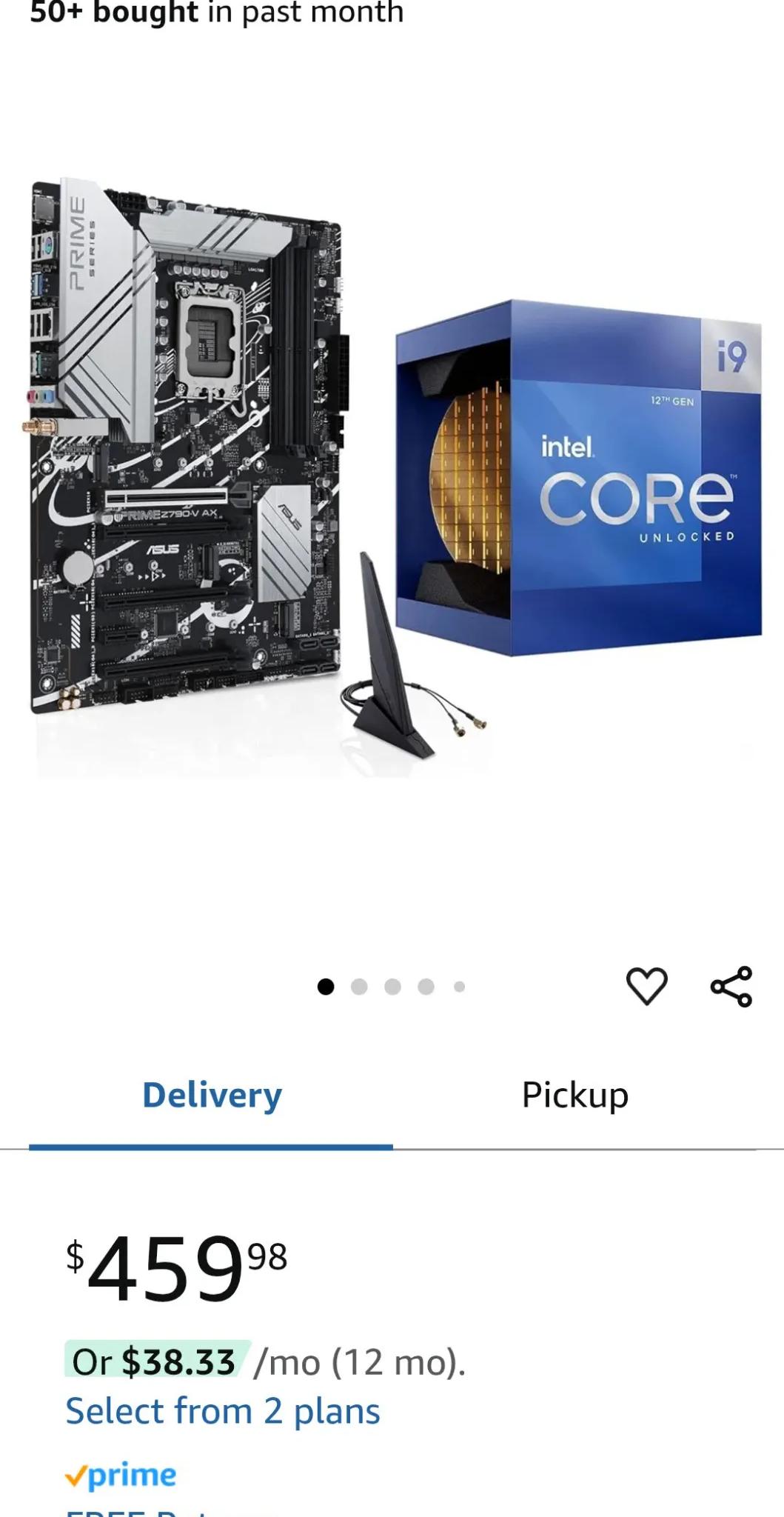 BNIB! On SALE! Asus PRIME Z790-V AX|Intel Core i9-12900K processor|32GB DDR5-6000 CL36 BNIB!