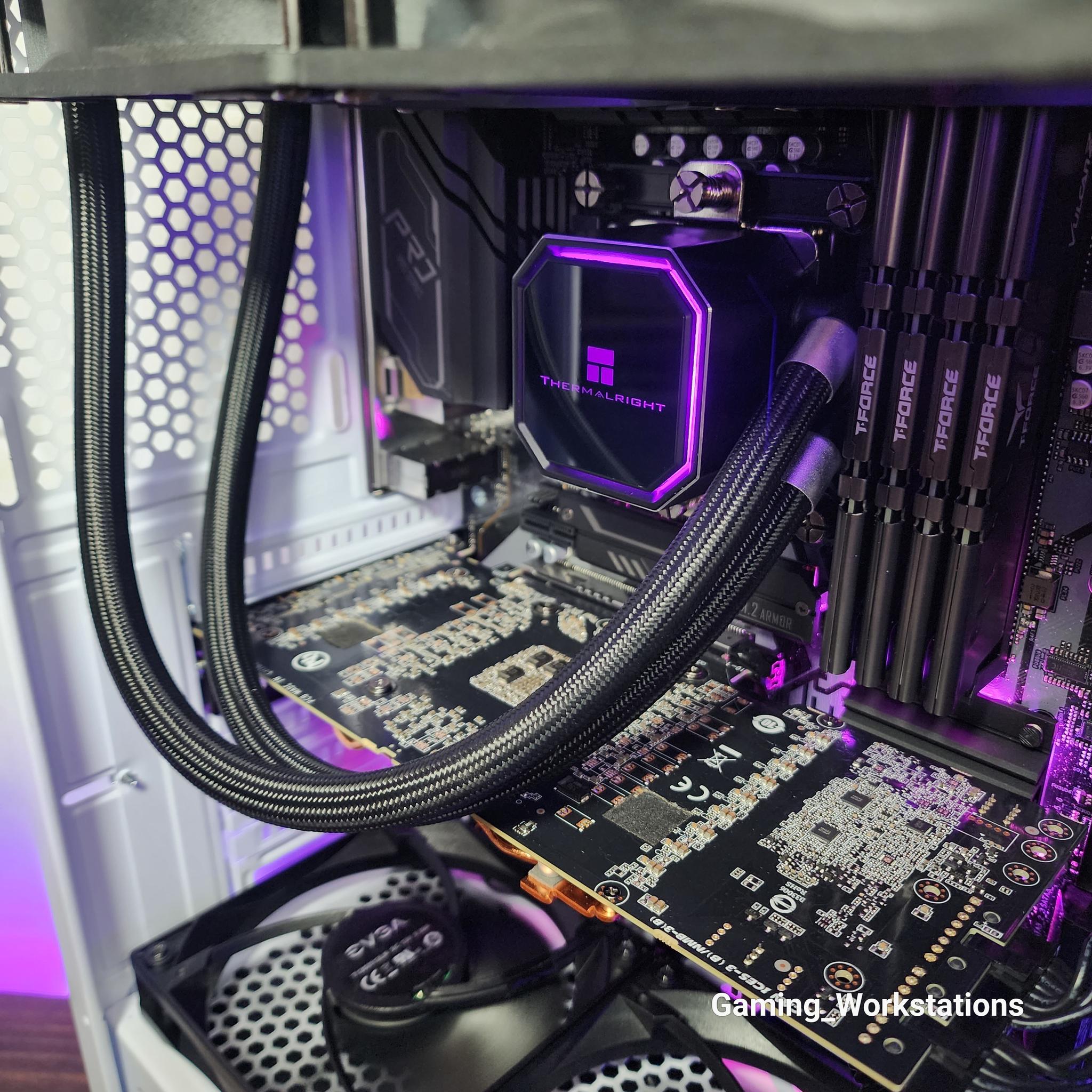 💜🤍 RTX 3080 // Core i7 12700 KF // 32GB 3200MHz // 2TB NVMe Gen 3 // CPU&GPU Liquid Cooled!