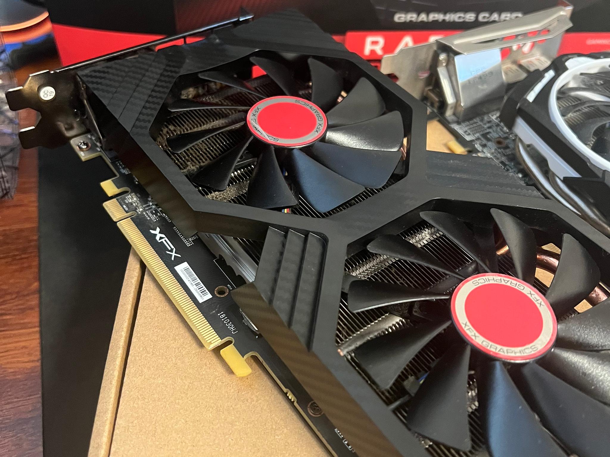 (2PACK) XFX RX 580 8GB + MSI RX 580 4GB AMD RADEON GAMING GRAPHICS CARD