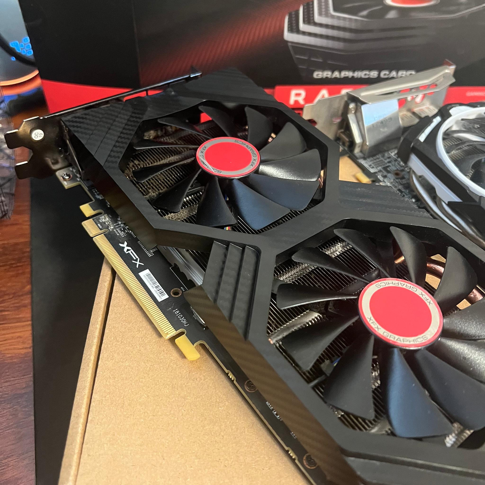 (2PACK) XFX RX 580 8GB + MSI RX 580 4GB AMD RADEON GAMING GRAPHICS CARD