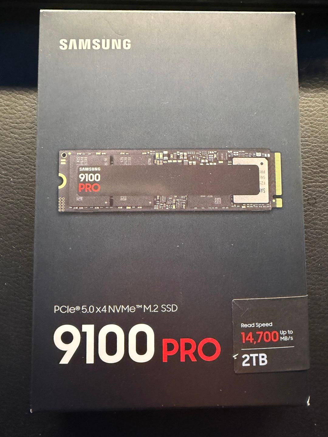 samsung 9100 pro pcie 5.0 x4 nvme m.2 ssd 2tb