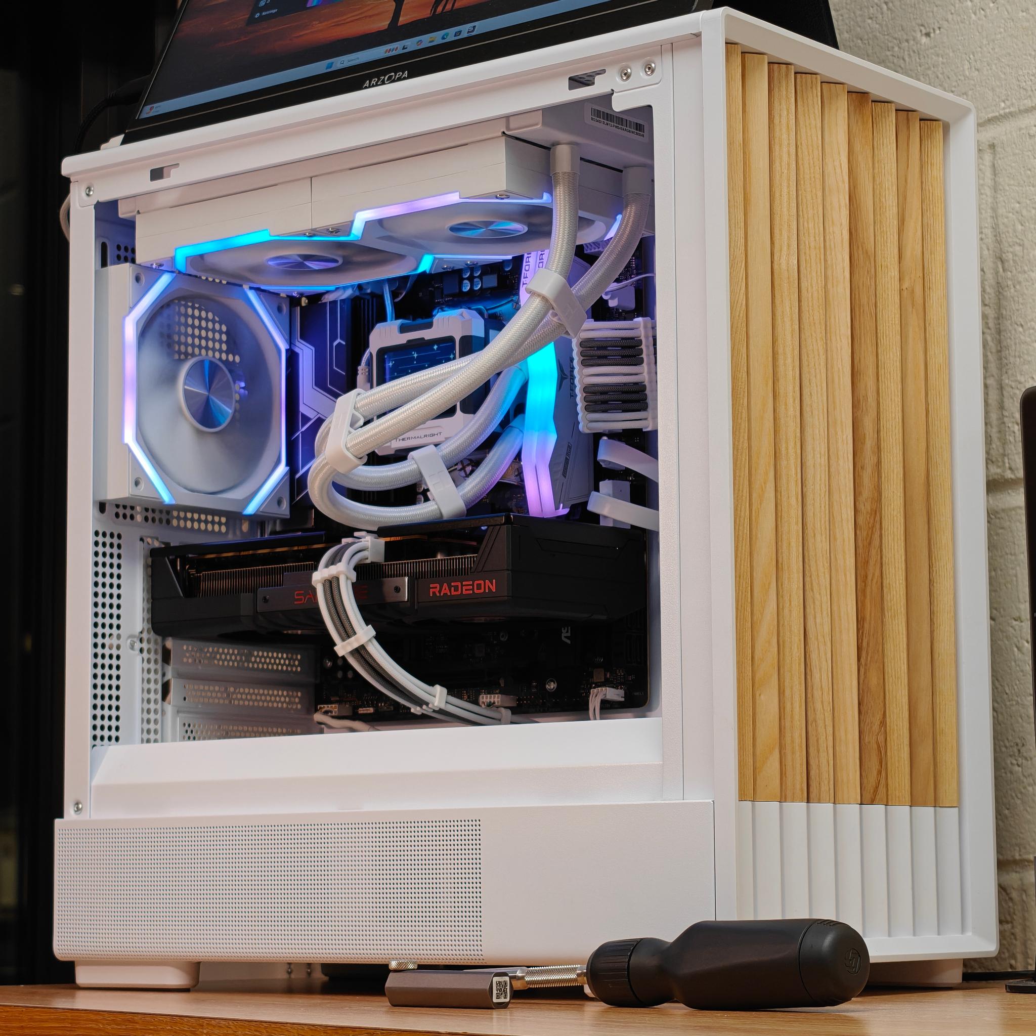1440P/1080P Gaming PC | Ryzen 7 7800X3D, RX 9060 XT 16GB, 32GB DDR5, 1TB Gen4 NVMe, 2.4" LCD