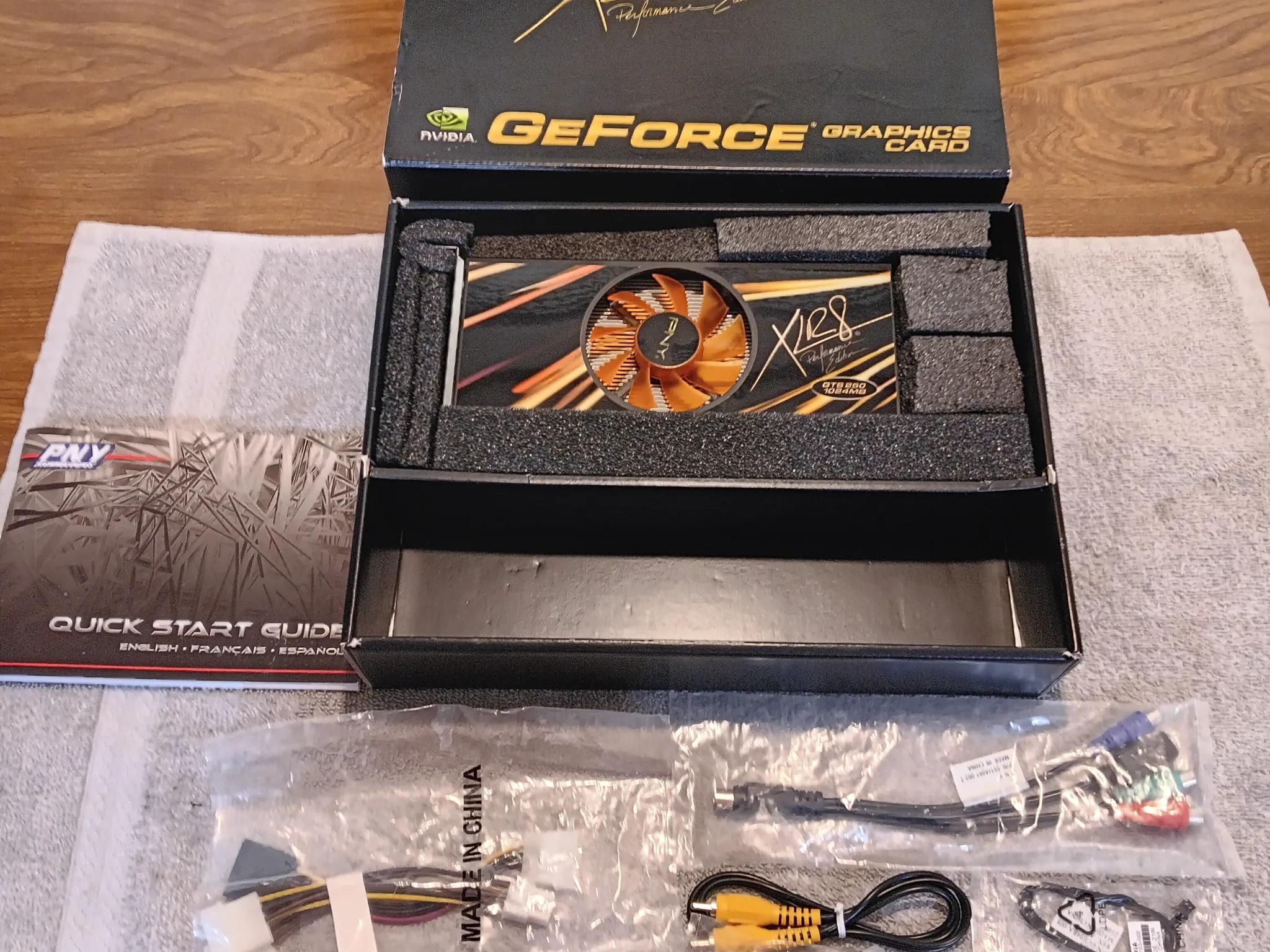 PNY Nvidia GeForce XLR8 GTS-250 1GB Graphics card IOB