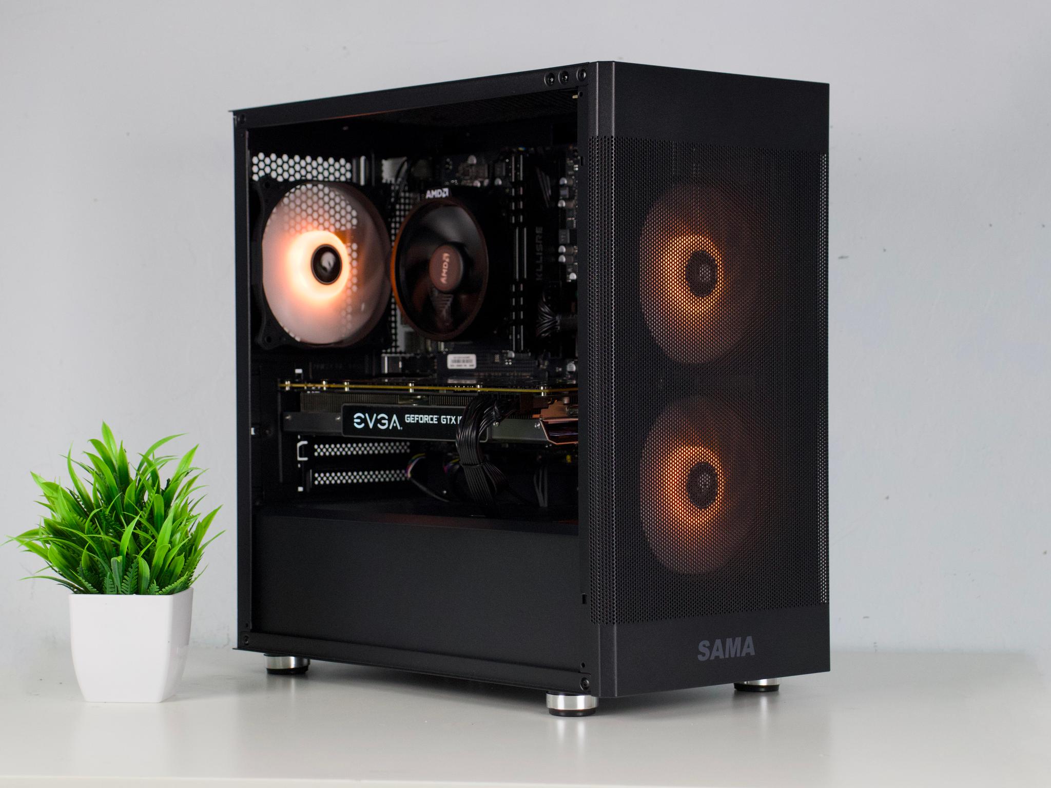 🟥⬛Black Gaming PC – GTX 1070 8G, Ryzen 5 2600, 16GB RAM, 500GB SSD - WiFi ⬛🟥