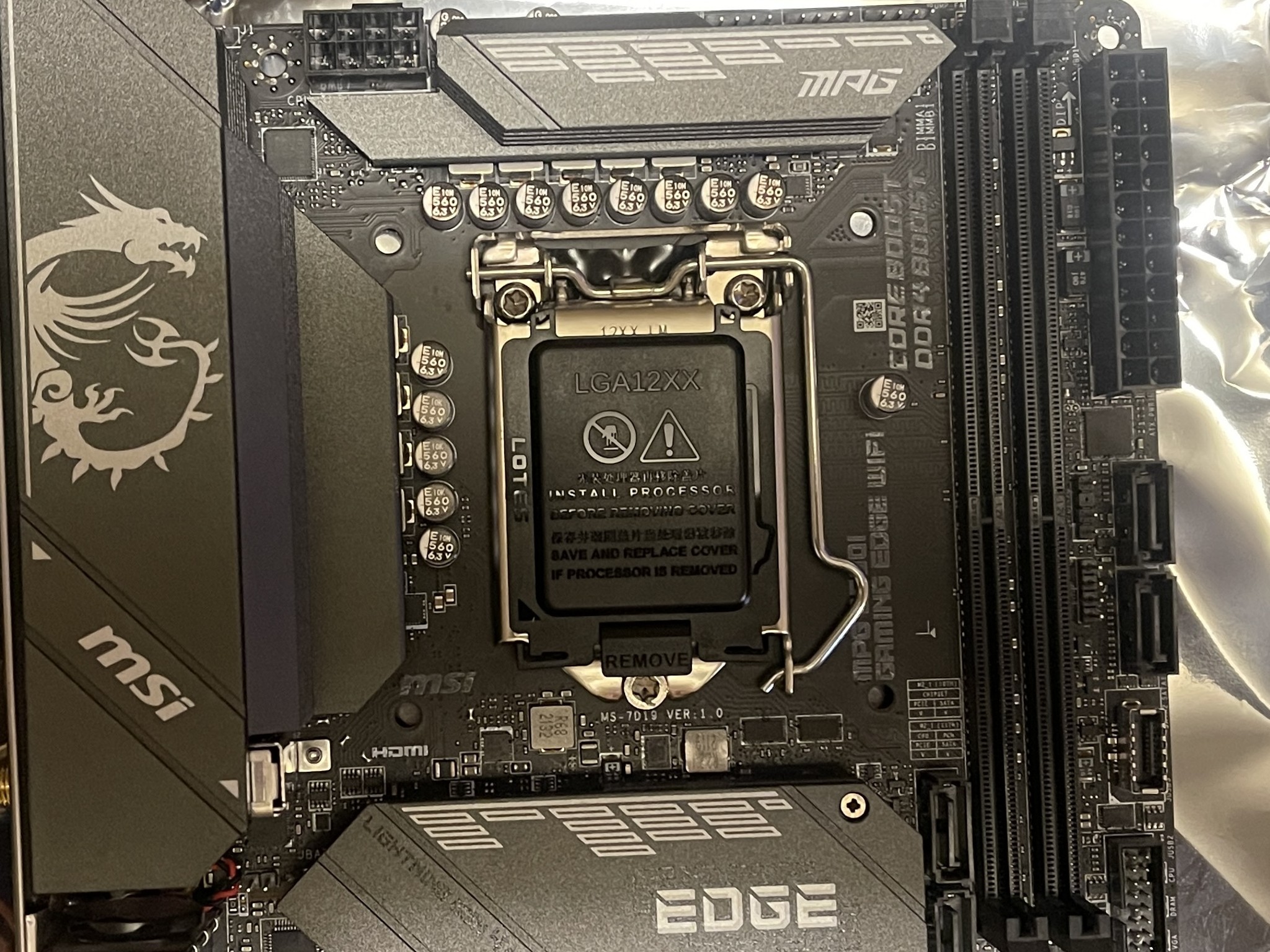 MSI MAG MPG B560i Gaming Edge WiFi