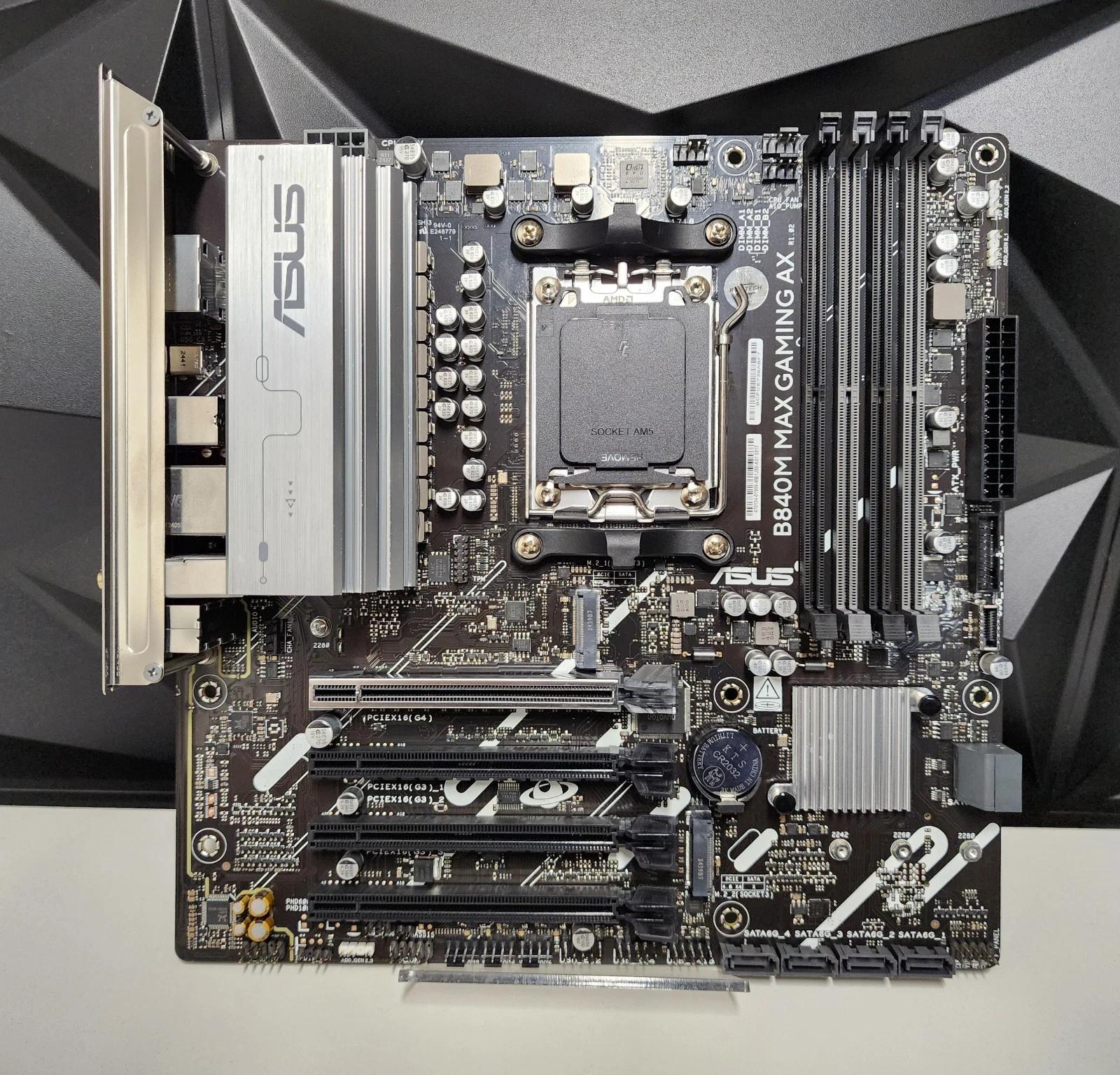 UPDATED BIOS ASUS B840M MAX GAMING AX WIFI6 DDR5 AM5 MATX MOTHERBOARD
