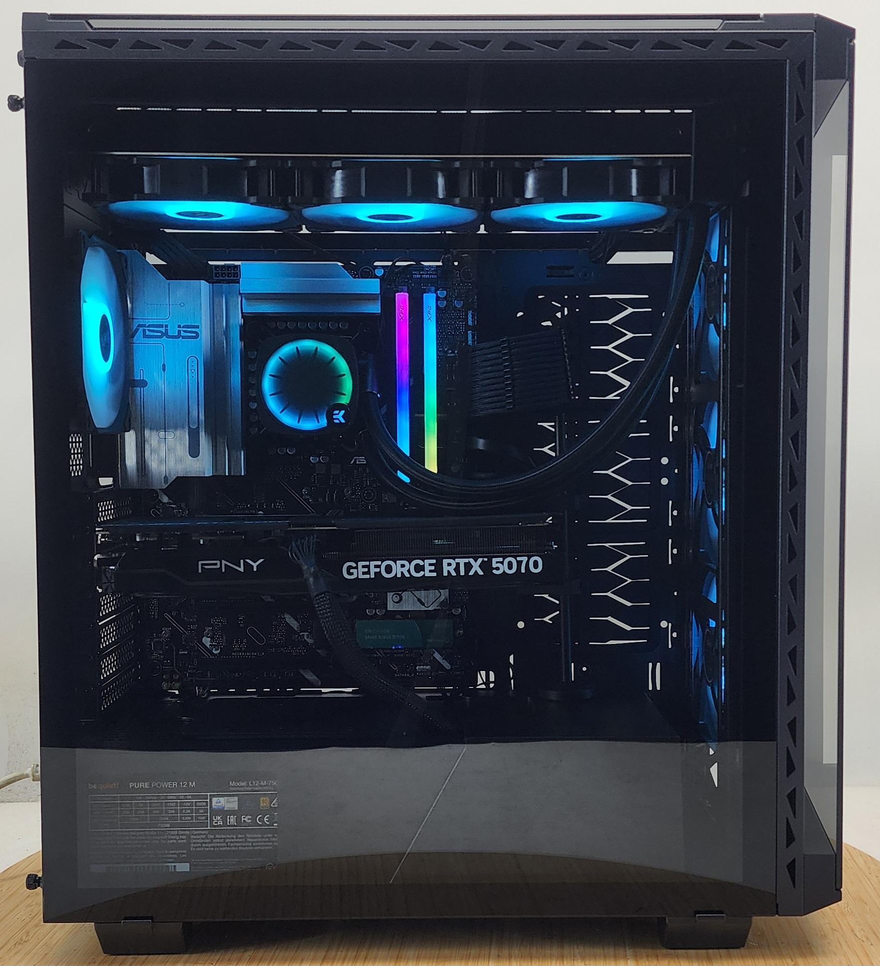 Gaming PC Ultra 5 250KF 32GB RAM 1TB SSD RTX 5070 12GB Windows 11 Computer