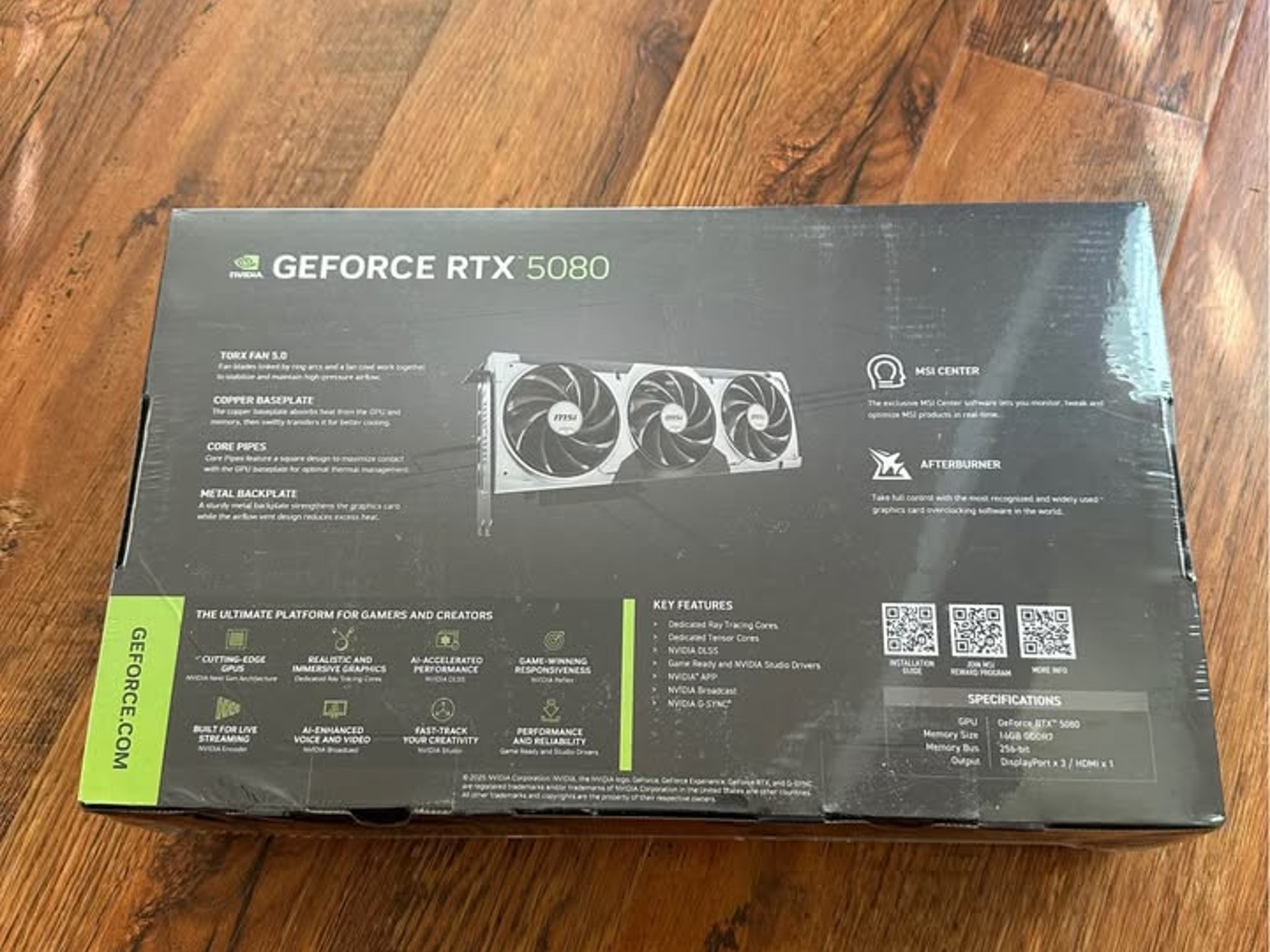 MSI - NVIDIA GeForce GeForce RTX 5080 16G VENTUS 3X OC PLUS 16GB GDDR7