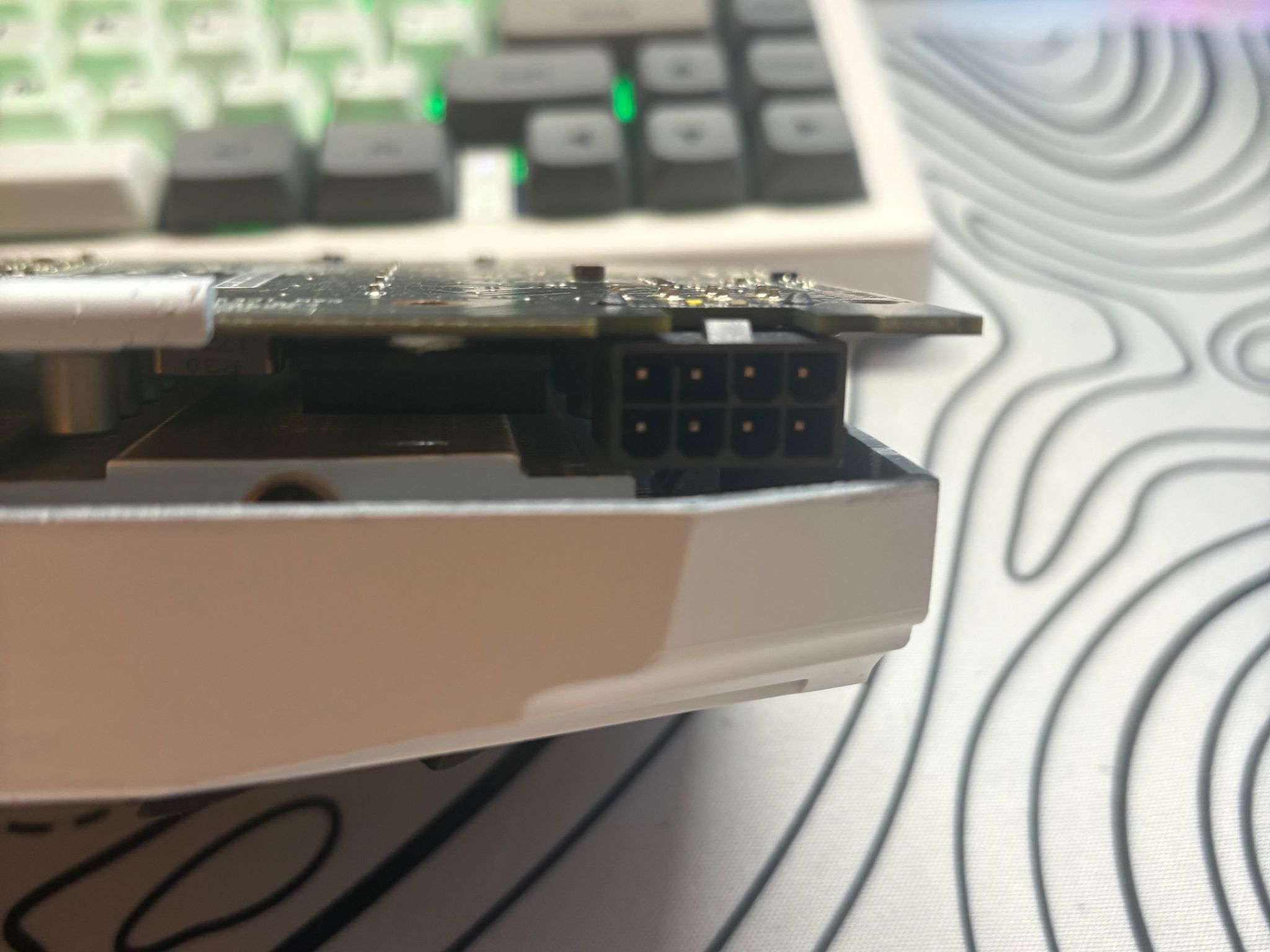ASUS Duel RX 580 4GB Custom White Spray Painted
