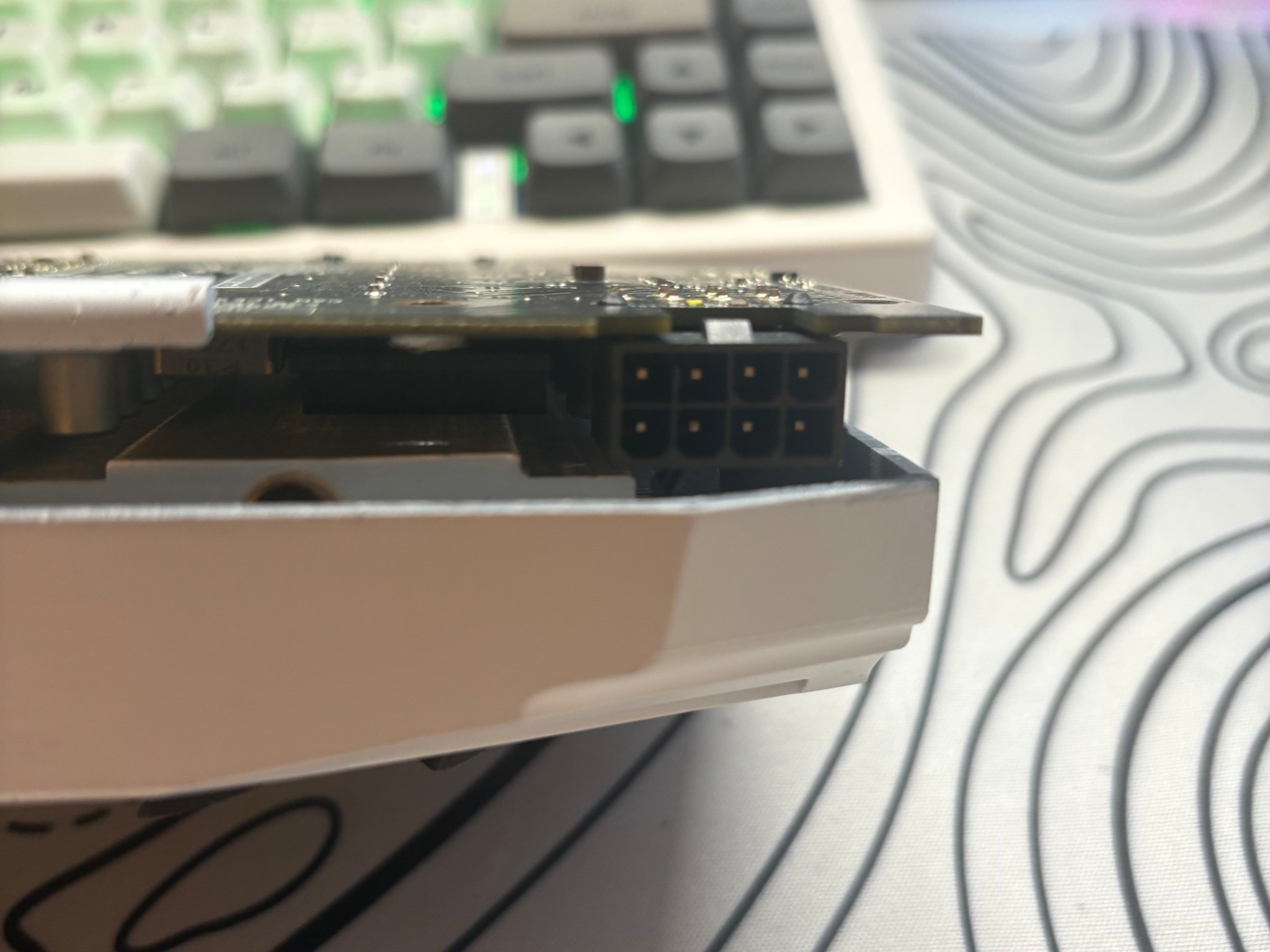 ASUS Duel RX 580 4GB Custom White Spray Painted