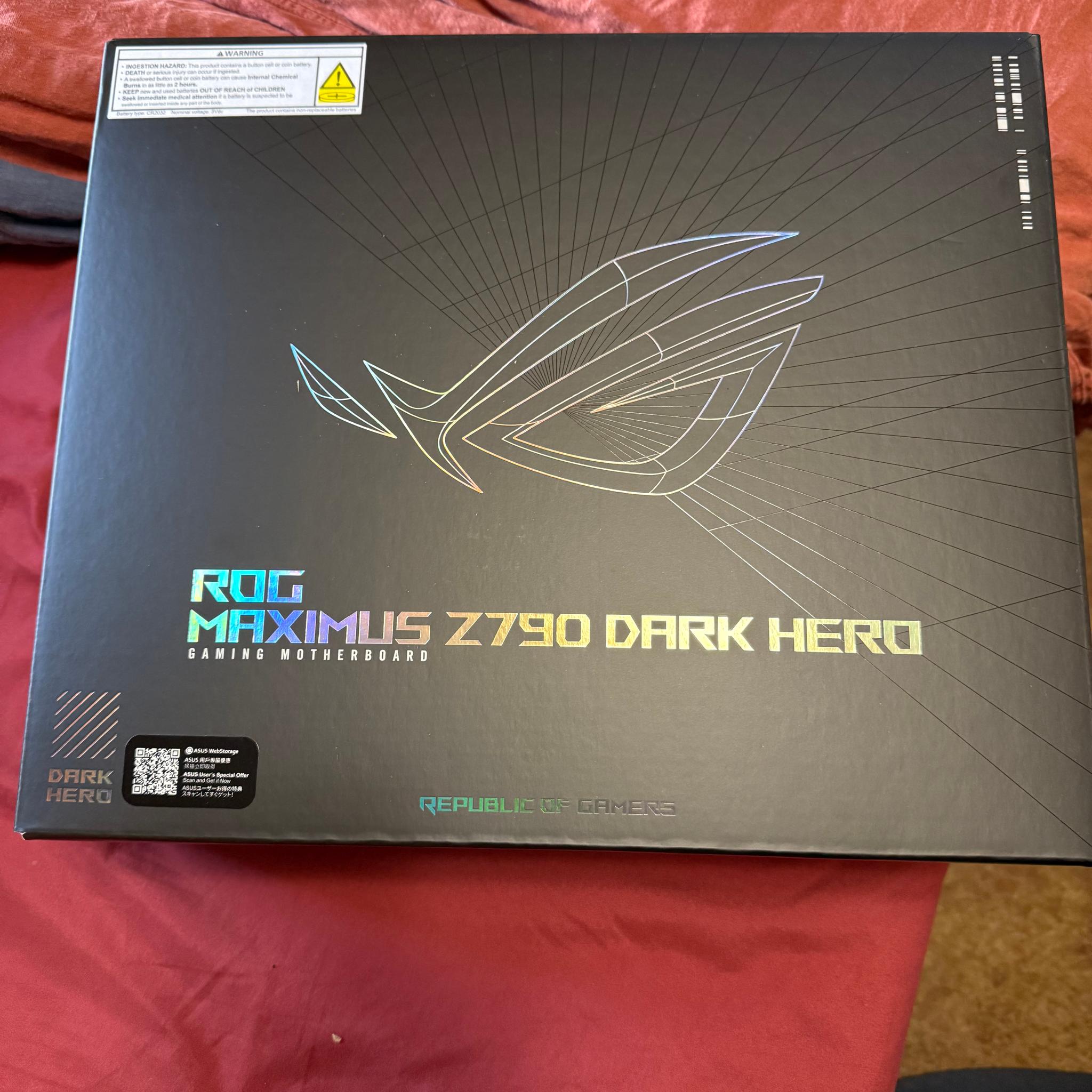 NEW!!! Asus ROG MAXIMUS Z790 DARK HERO: READ DESCRIPTION!!! GREAT DEAL!!!