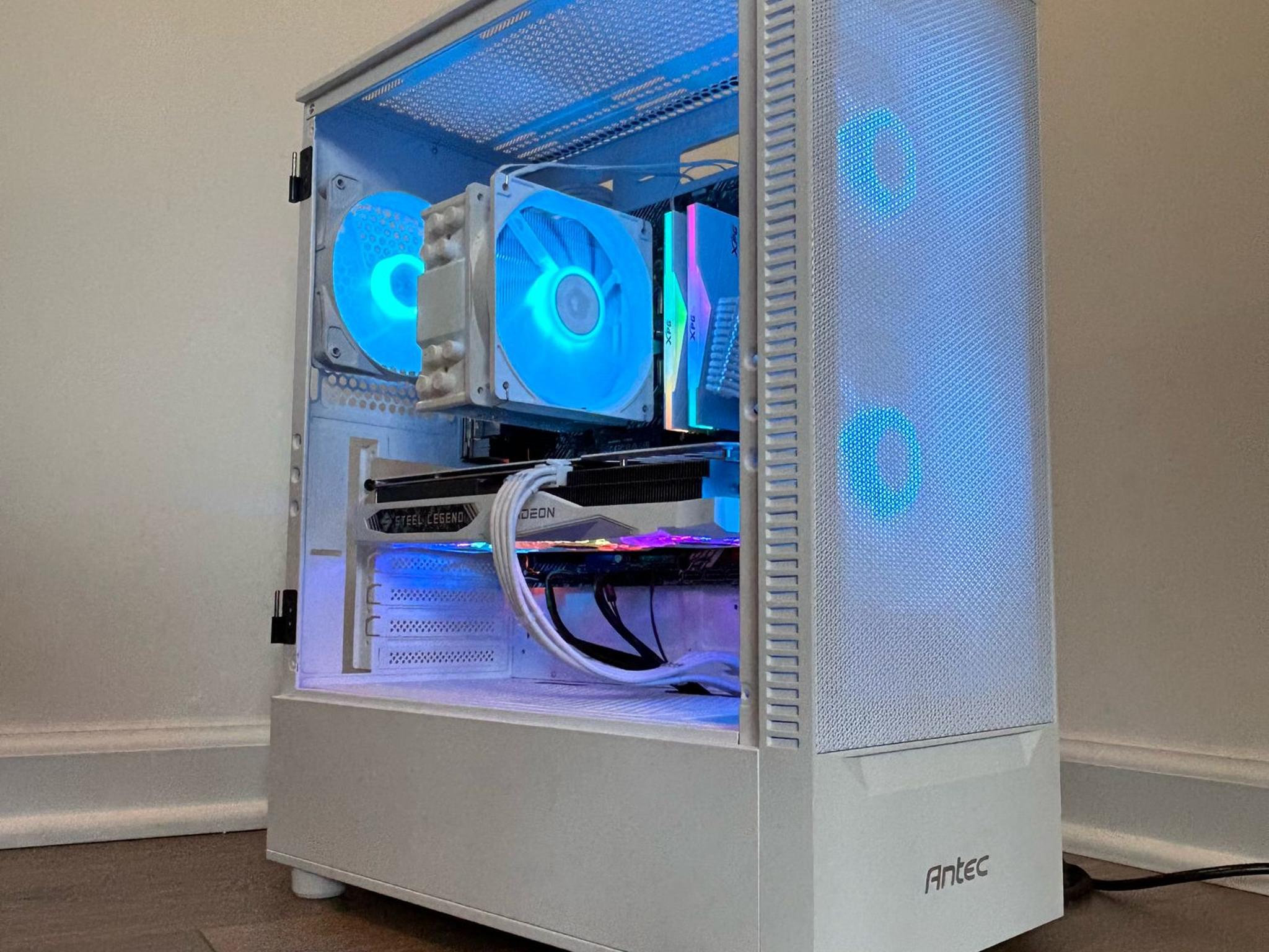 ❄️Ryzen 5 5500 ❄️RX 7600❄️16GB RAM❄️512GB SSD❄️WIFI | MID-RANGE RGB WHITE GAMING PC