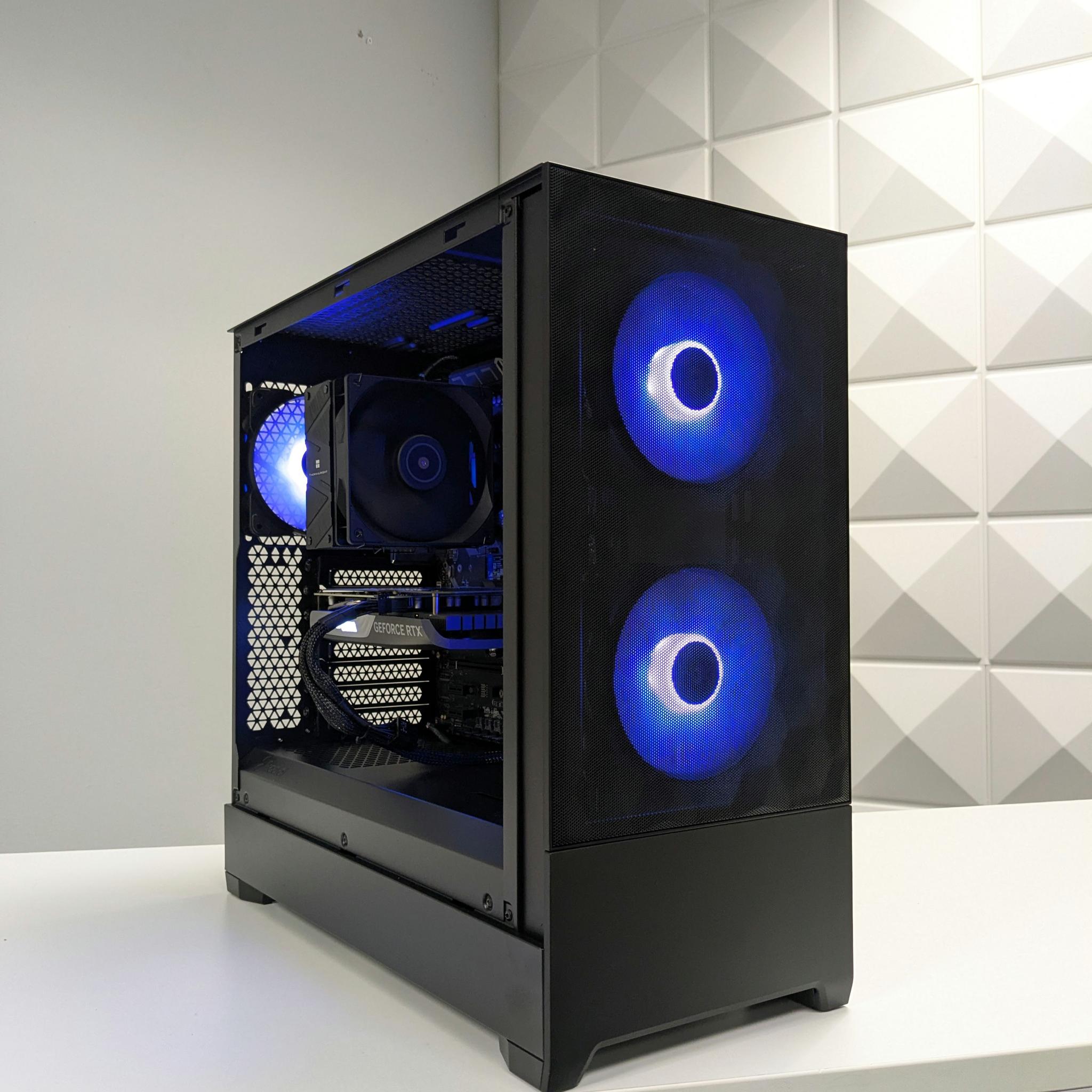 Black RGB Gaming PC - Ryzen 5 3600X - RTX 4060