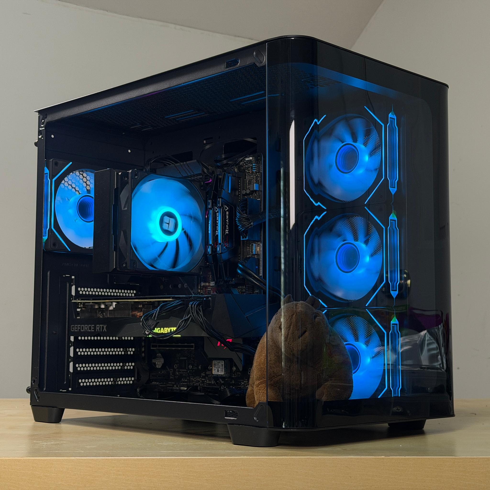 🖤♠️ 1440p Black Gaming PC ♠️🖤 RTX 3070 | Ryzen 5 5500 | 16gb RAM | 500gb NVME SSD | Wifi + BT