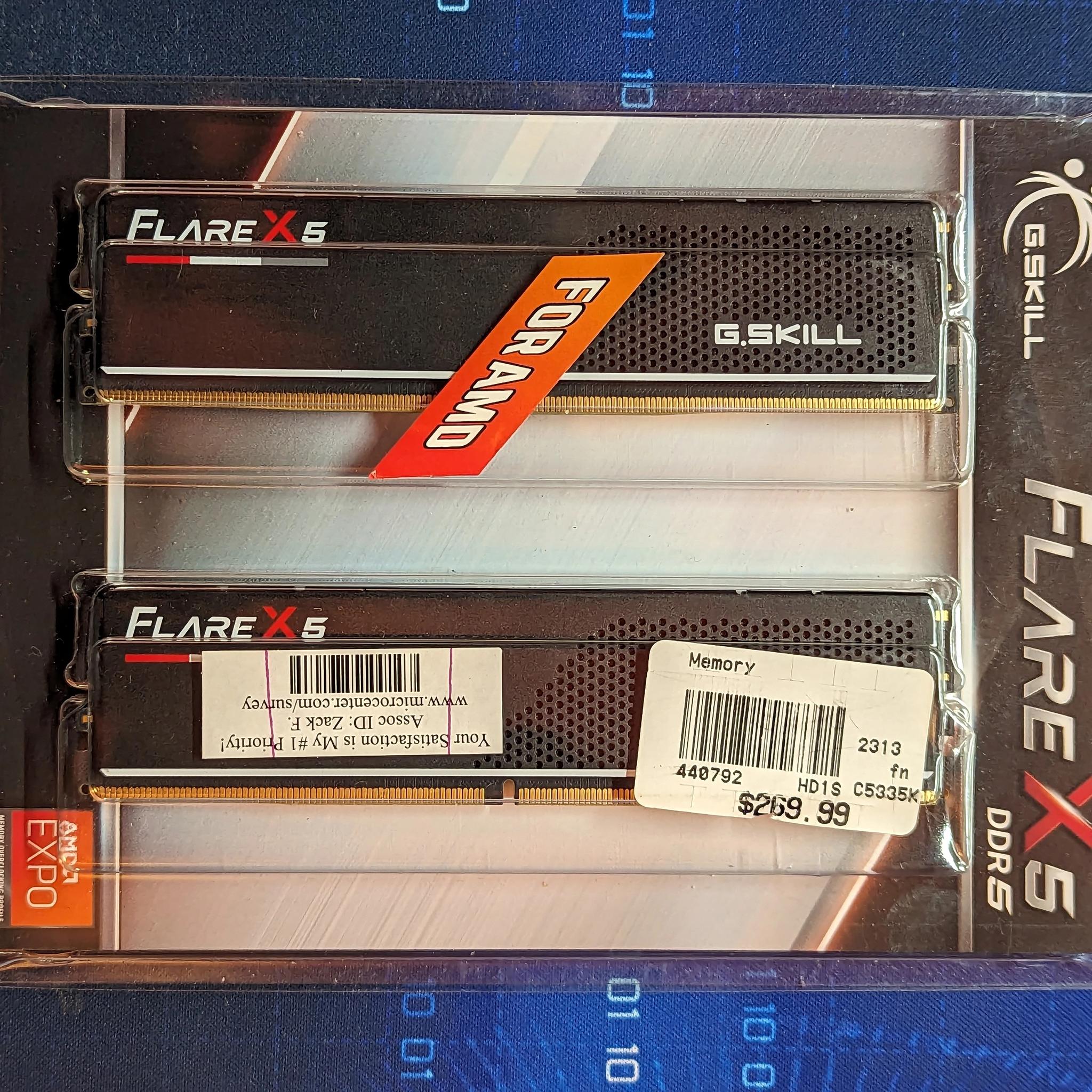 32GB DDR5 6000 EXPO MEMORY