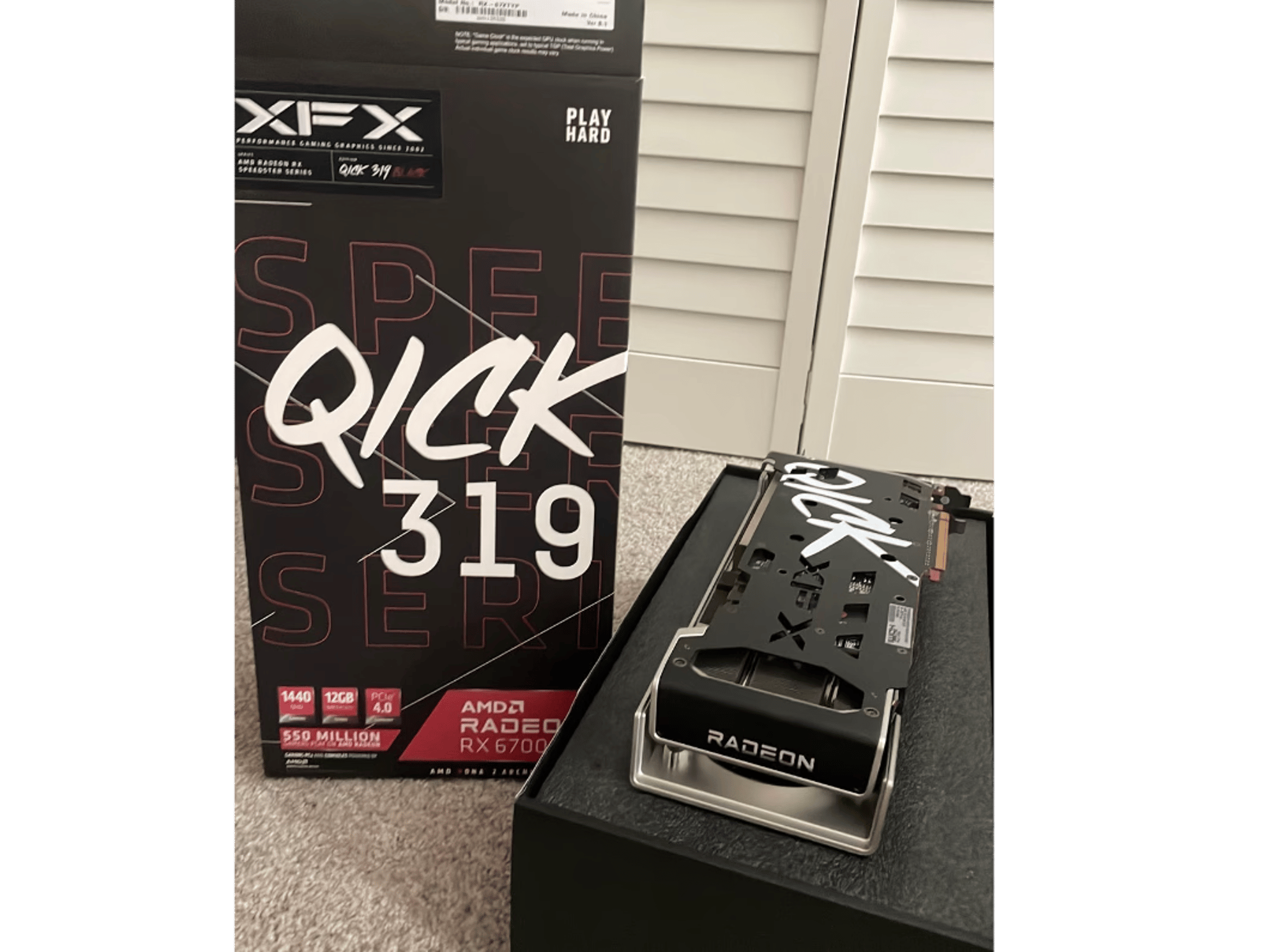 XFX RX 6700 XT QICK 319 BLACK GPU