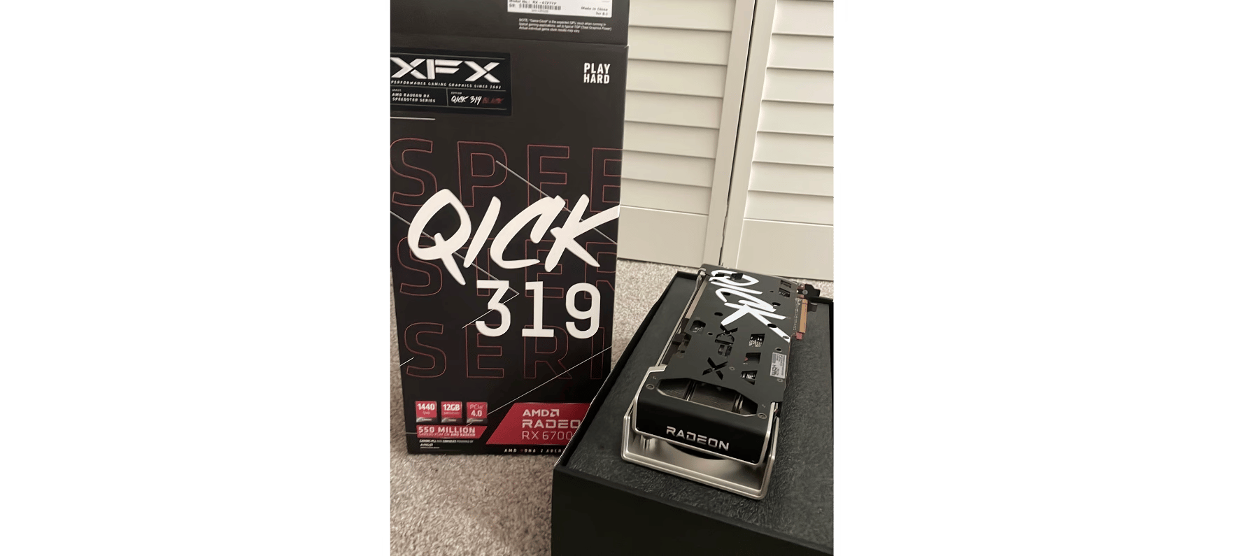 XFX RX 6700 XT QICK 319 BLACK GPU