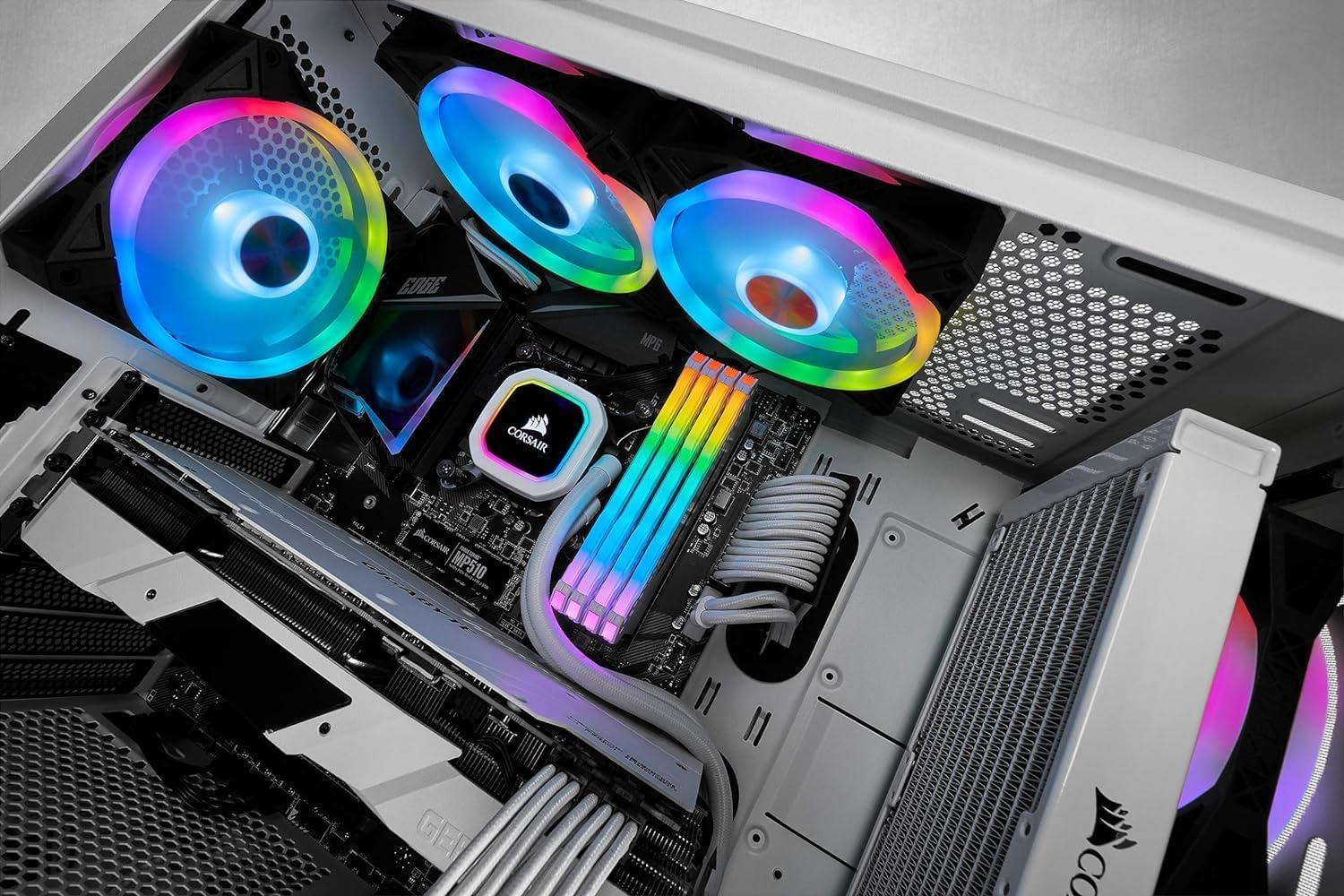 3x CORSAIR QL120 RGB + Lighting Node Core - iCUE - Black