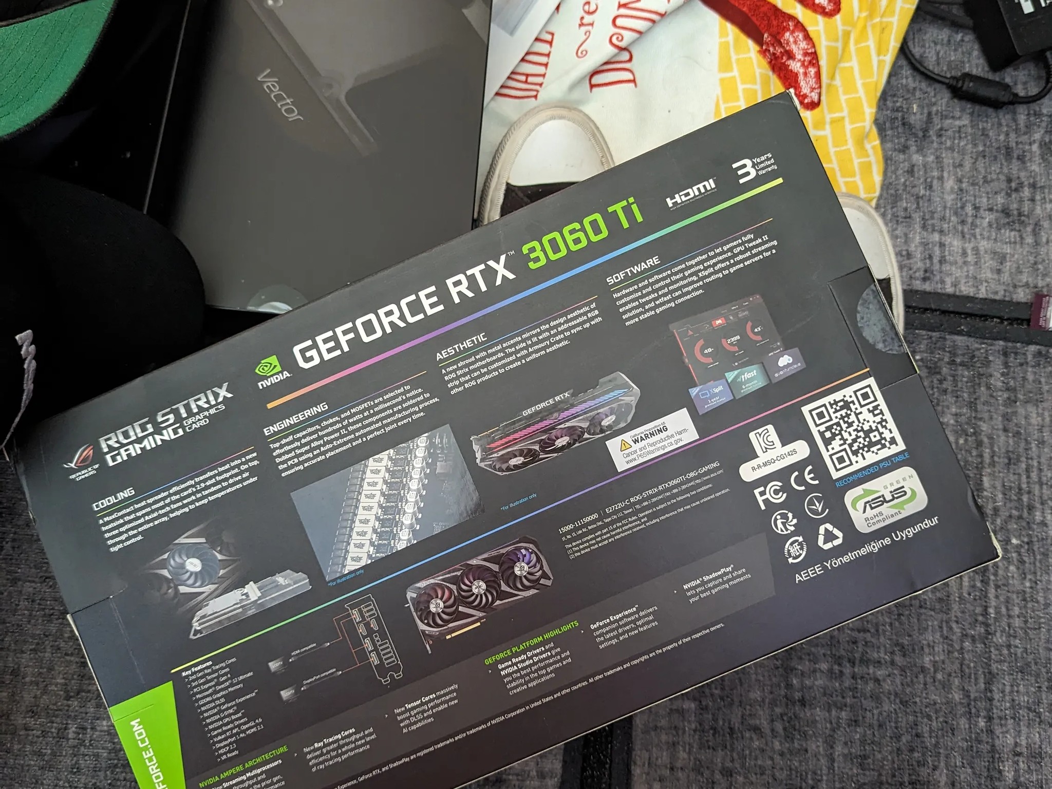 BNIB ASUS ROG Strix GeForce RTX 3060 Ti V2 OC Edition 8GB (ROG-STRIX-RTX3060TI-O8G-V2-GAMING)
