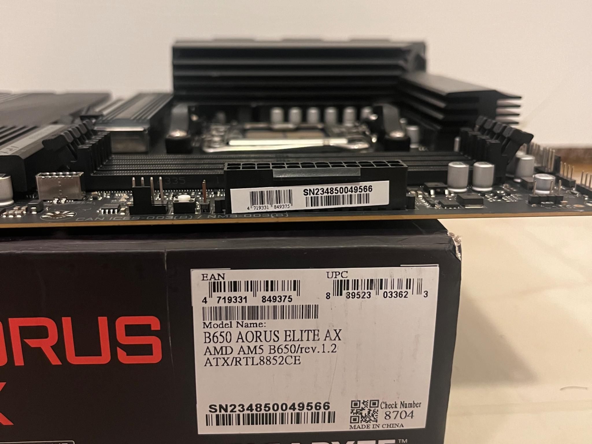 GIGABYTE B650 AORUS ELITE AX ATX AM5 (DDR5, PCIe 5.0)