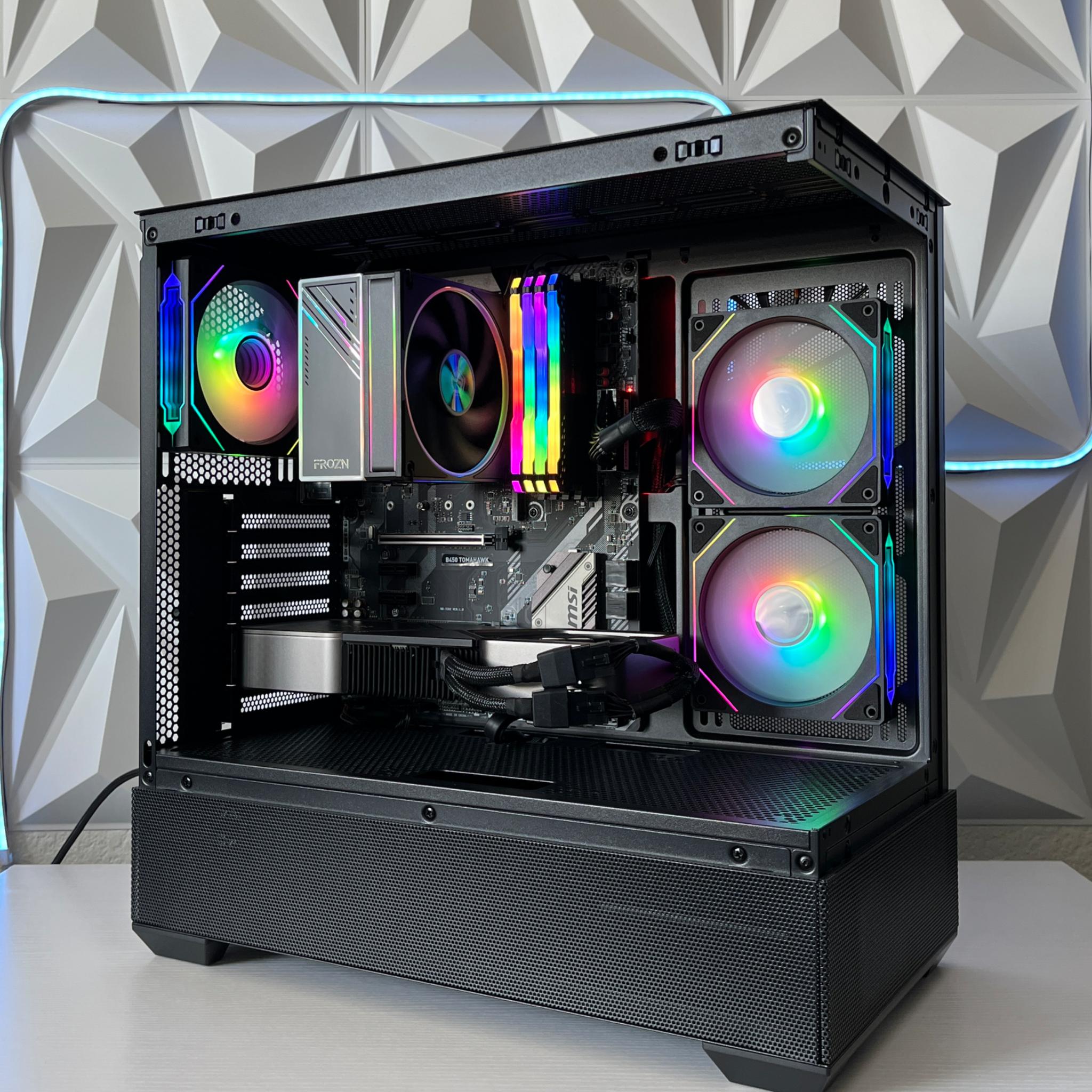 RTX 3080 10GB, Ryzen 7 5700G, 32GB RAM | Black RGB Gaming Computer/PC