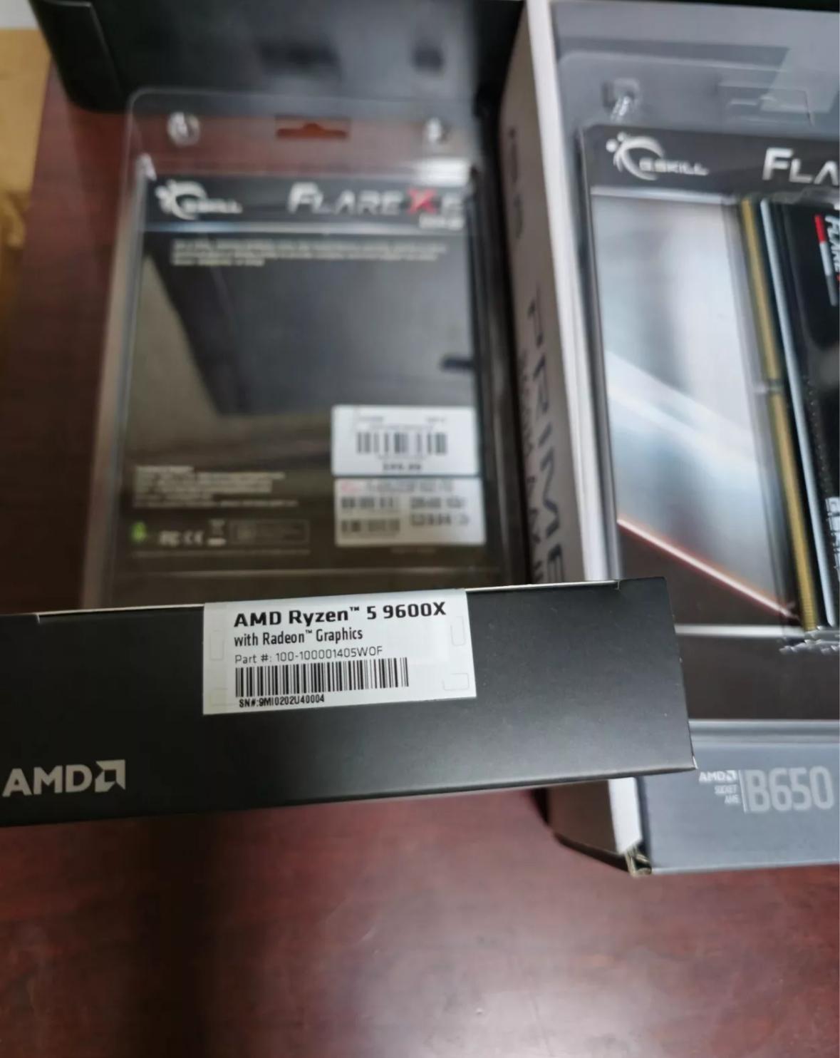 Ryzen 5 9600x  Asus Prime B650m-A / 32GB G.Skill Flare 6000