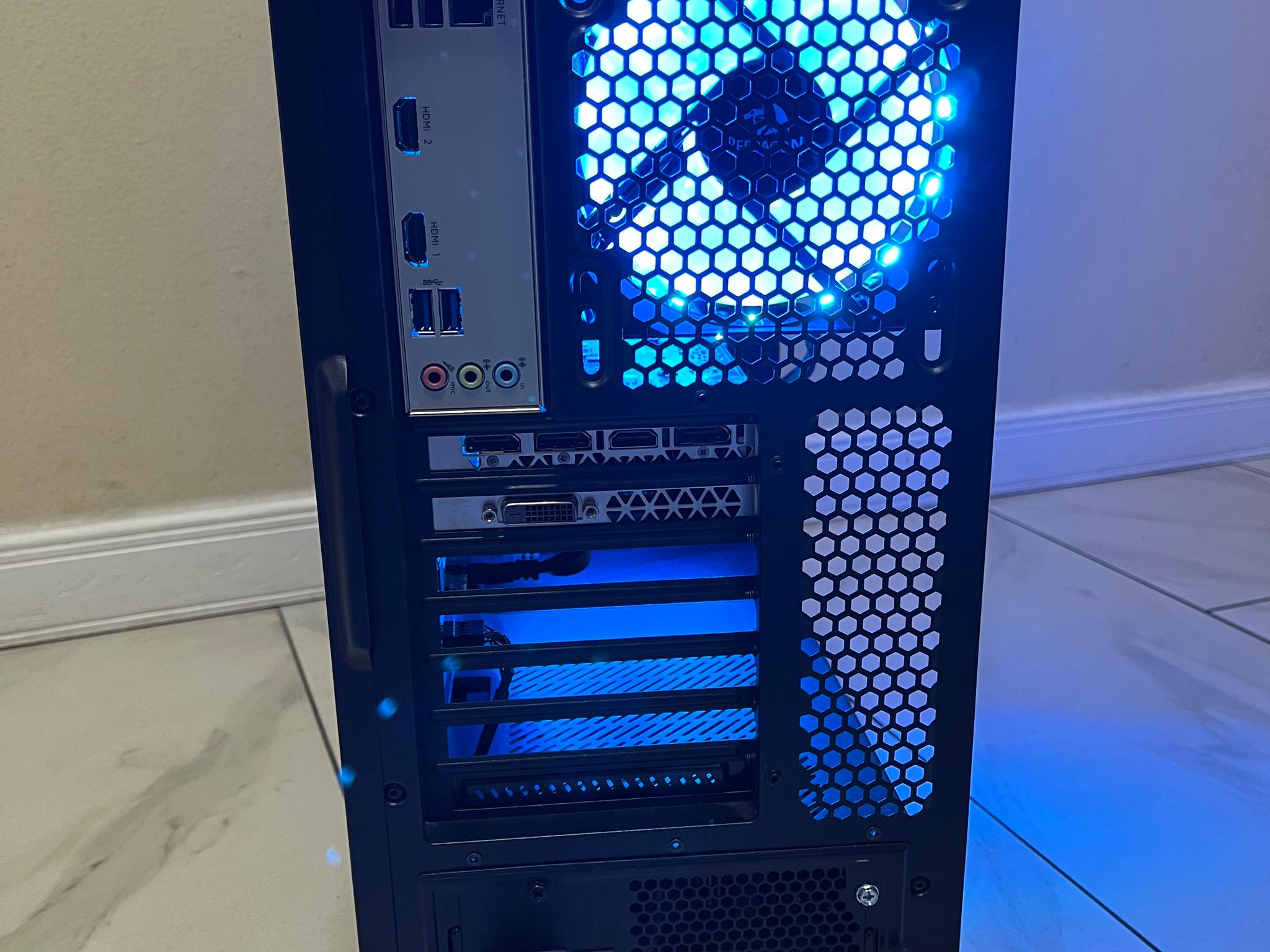 🔥NVIDIA GTX 1070, Intel i5-7400, 1 TB Storage, 12 GB RAM, High Performance RGB Gaming PC w/ Remote🟢