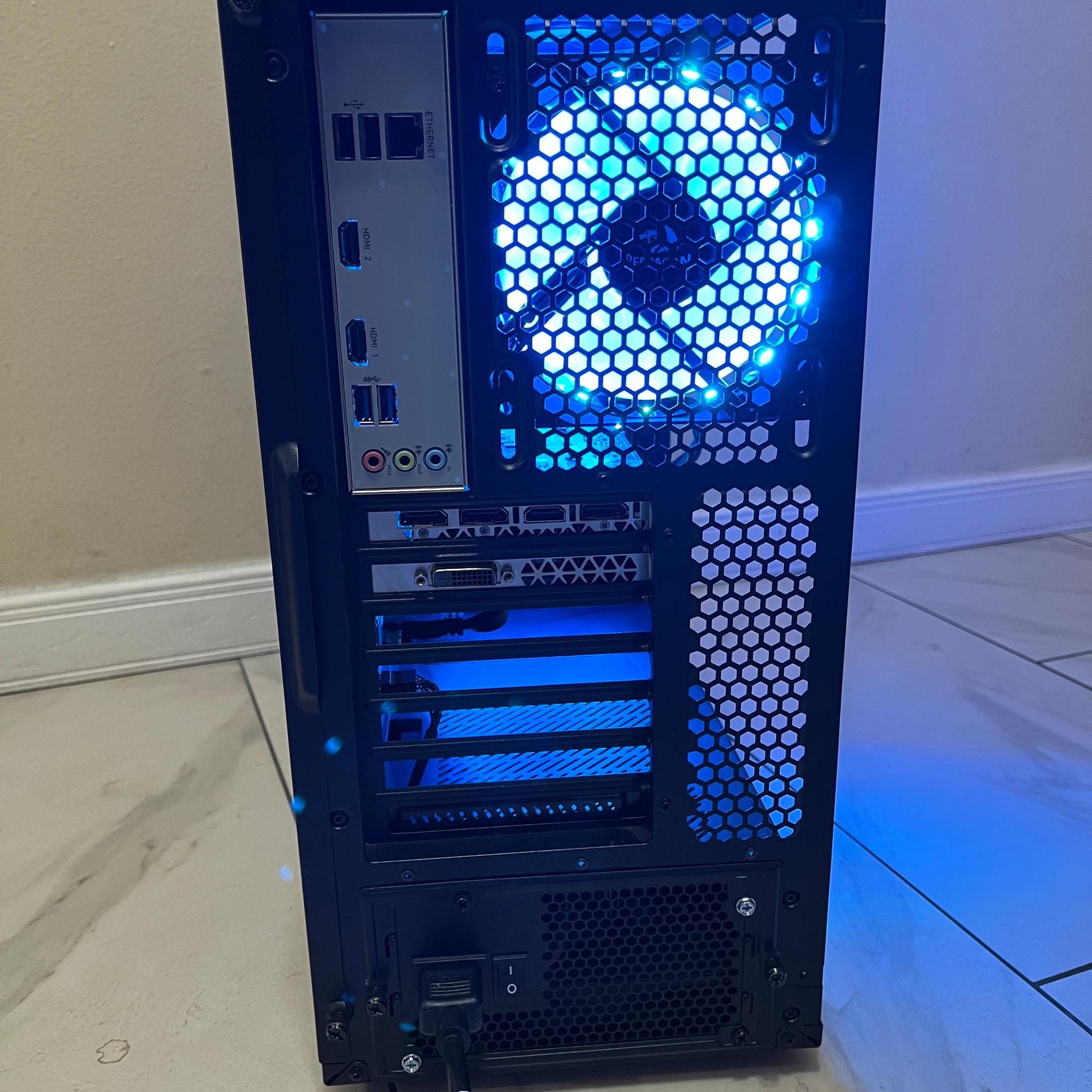🔥NVIDIA GTX 1070, Intel i5-7400, 1 TB Storage, 12 GB RAM, High Performance RGB Gaming PC w/ Remote🟢