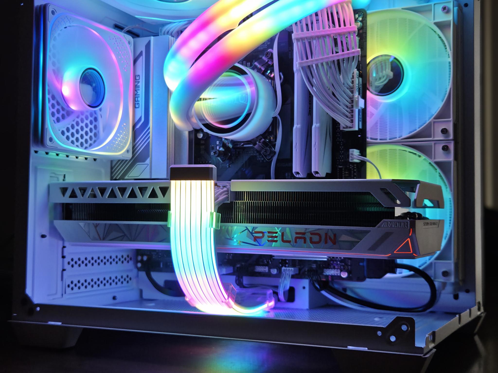 The Igloo!❄️ – Ryzen 5 7500F • RTX 3070 Ti • 32GB DDR5 6000 • 1TB Gen4 NVMe • White RGB Gaming PC