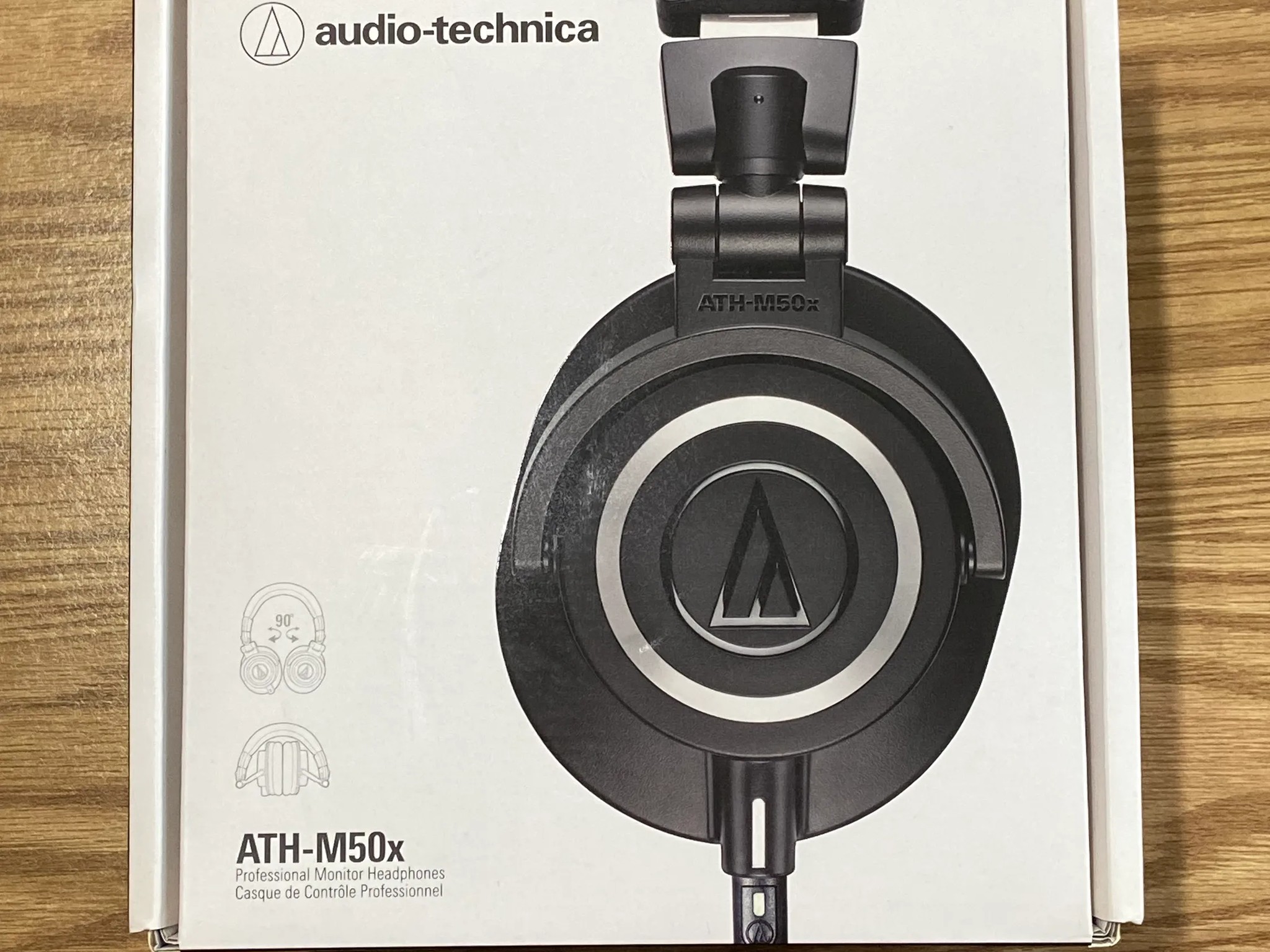Audio-Technica ATH-M50X Professional Studio Monitor Headphones, Black