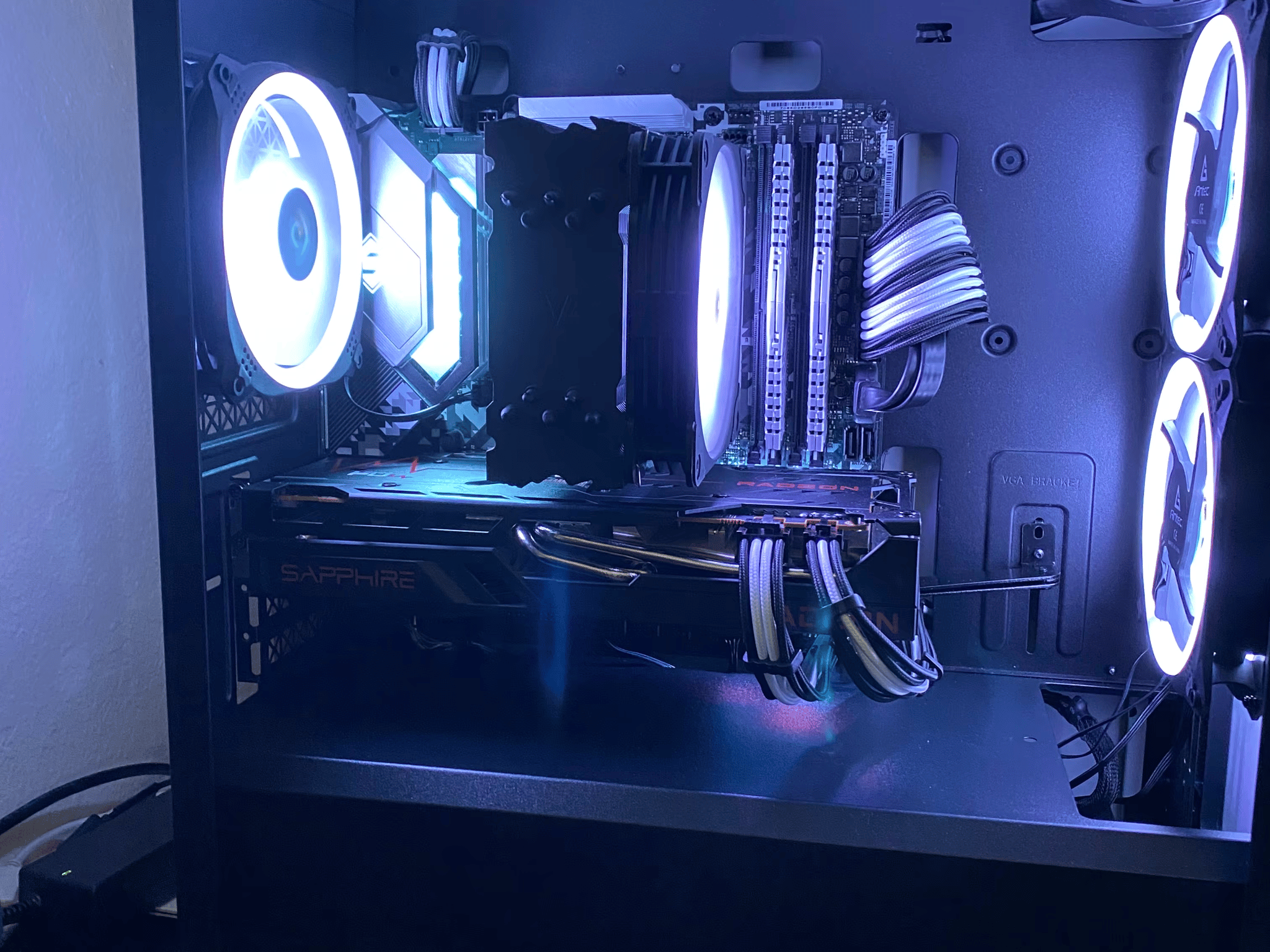 White & Black-Themed Gaming PC - AMD Build