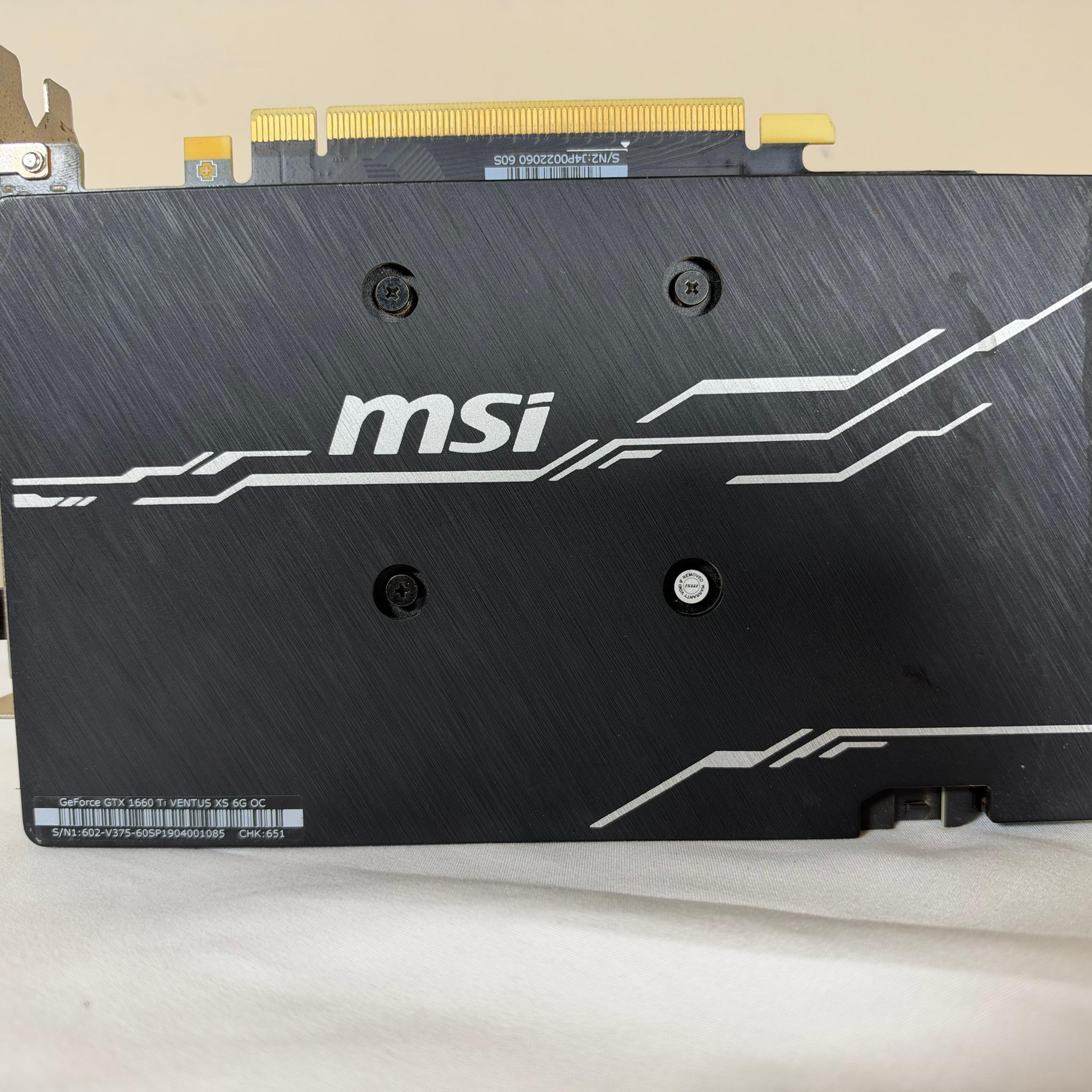 MSI VENTUS XS GeForce GTX 1660 Ti