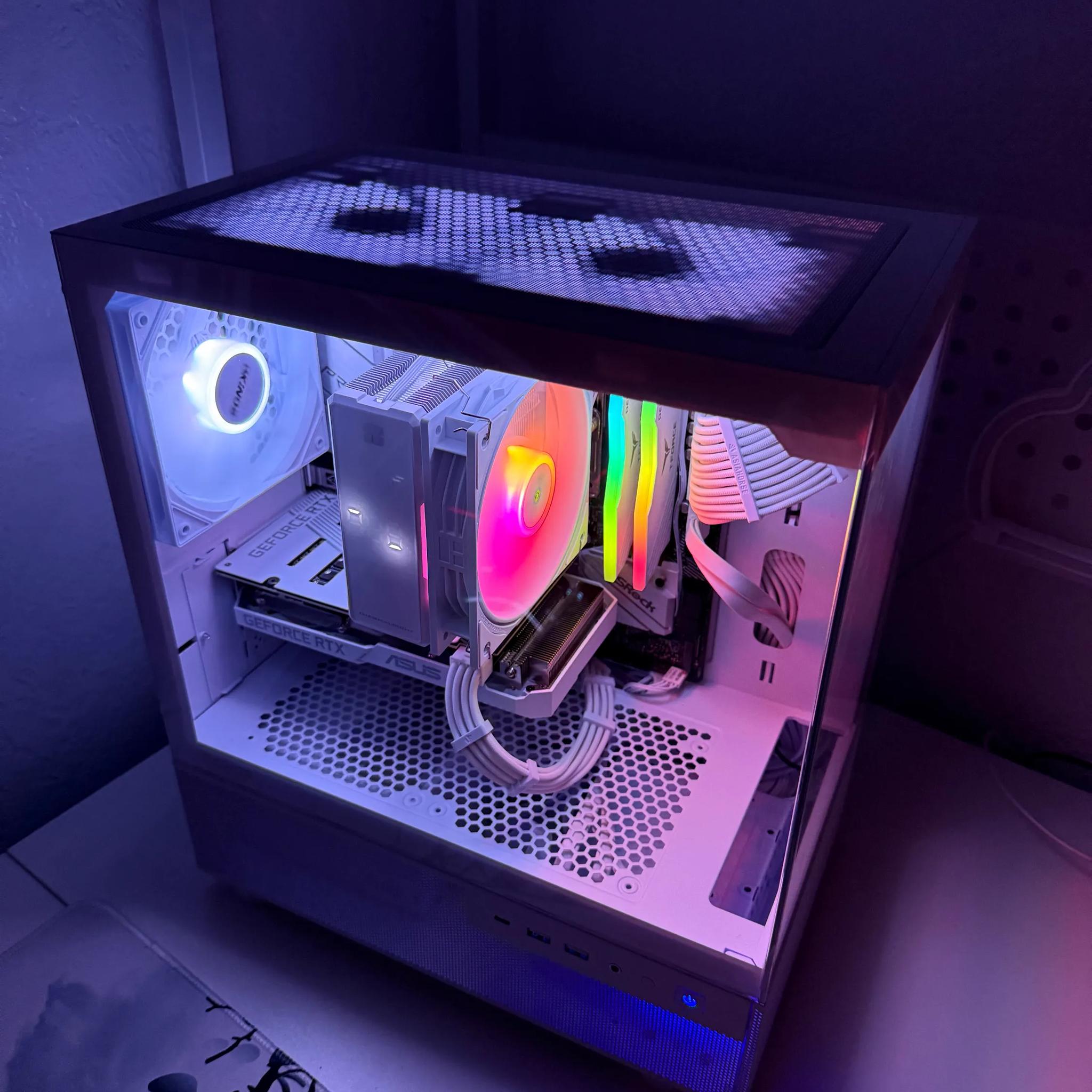 ⚡️ All-White Custom Gaming PC – RTX 3060 + Ryzen 5 5500 | Benchmark-Tested | 1080p & 1440p Ready ⚡️