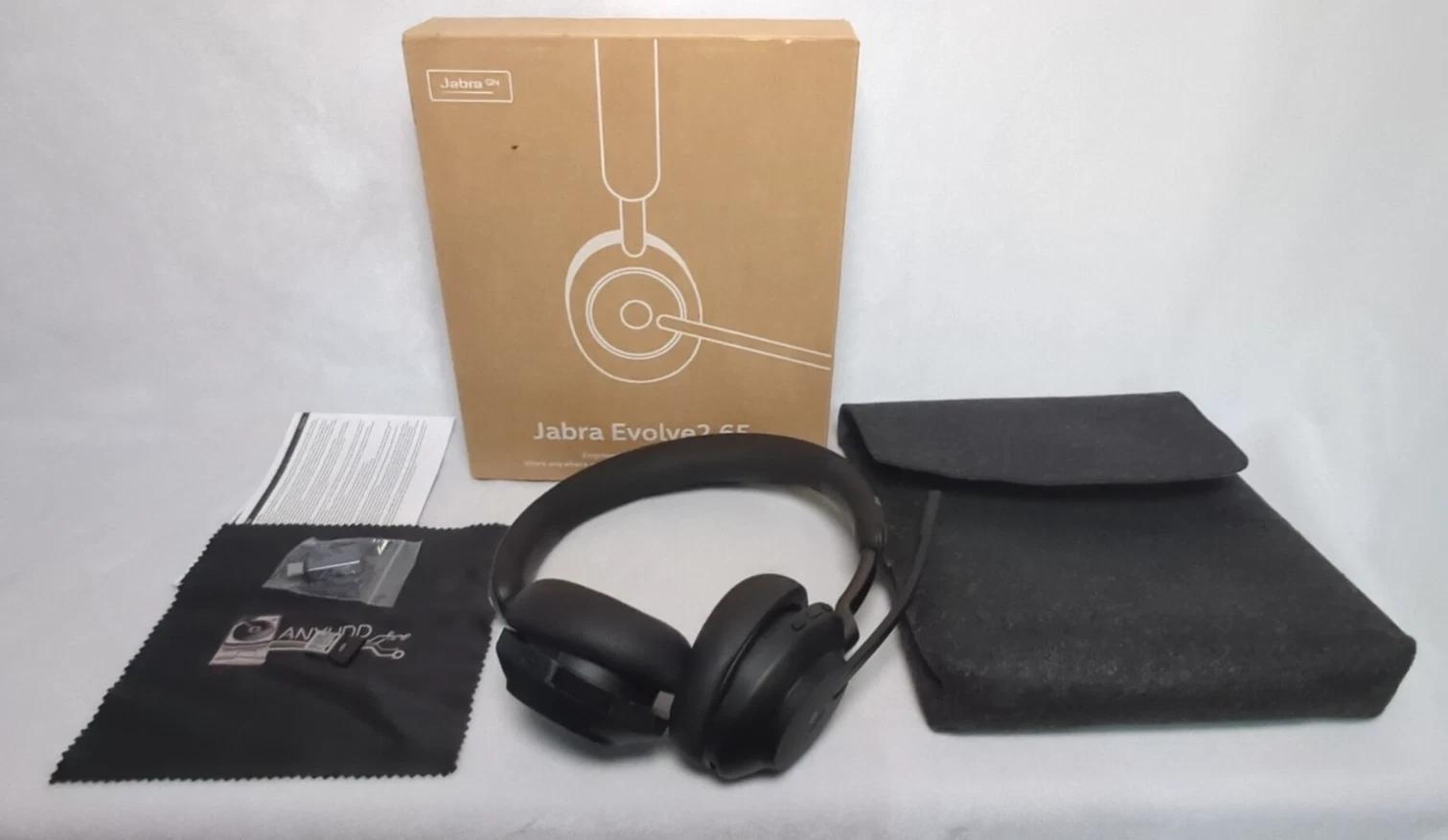 ANYHDD Jabra Evolve2 65 Wireless Headset with Link380c