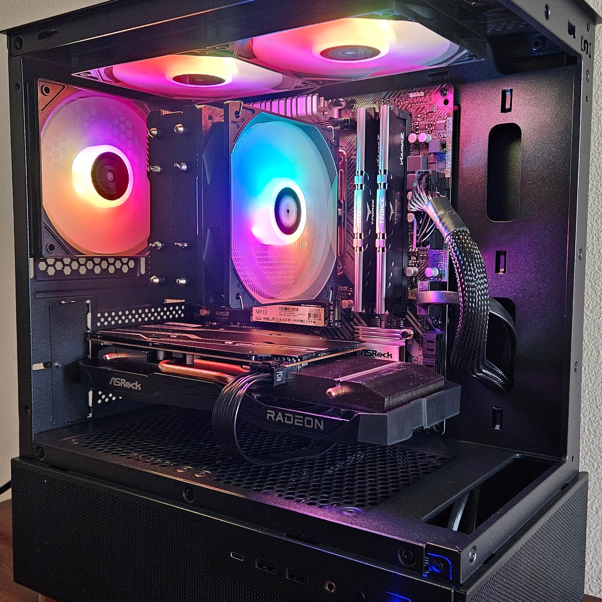 Mini Tower Ryzen Gaming PC | RX 7600 | Ryzen 5 5500 | 16GB RAM