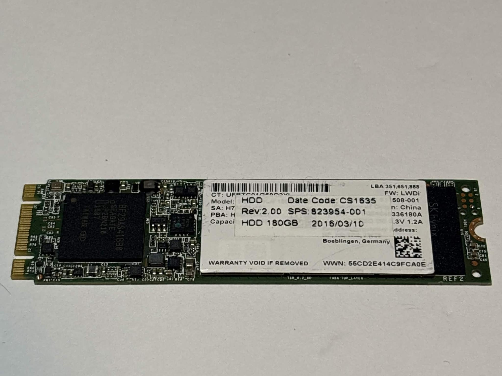 Intel 180GB SATA SSD Tested Working 85% Health