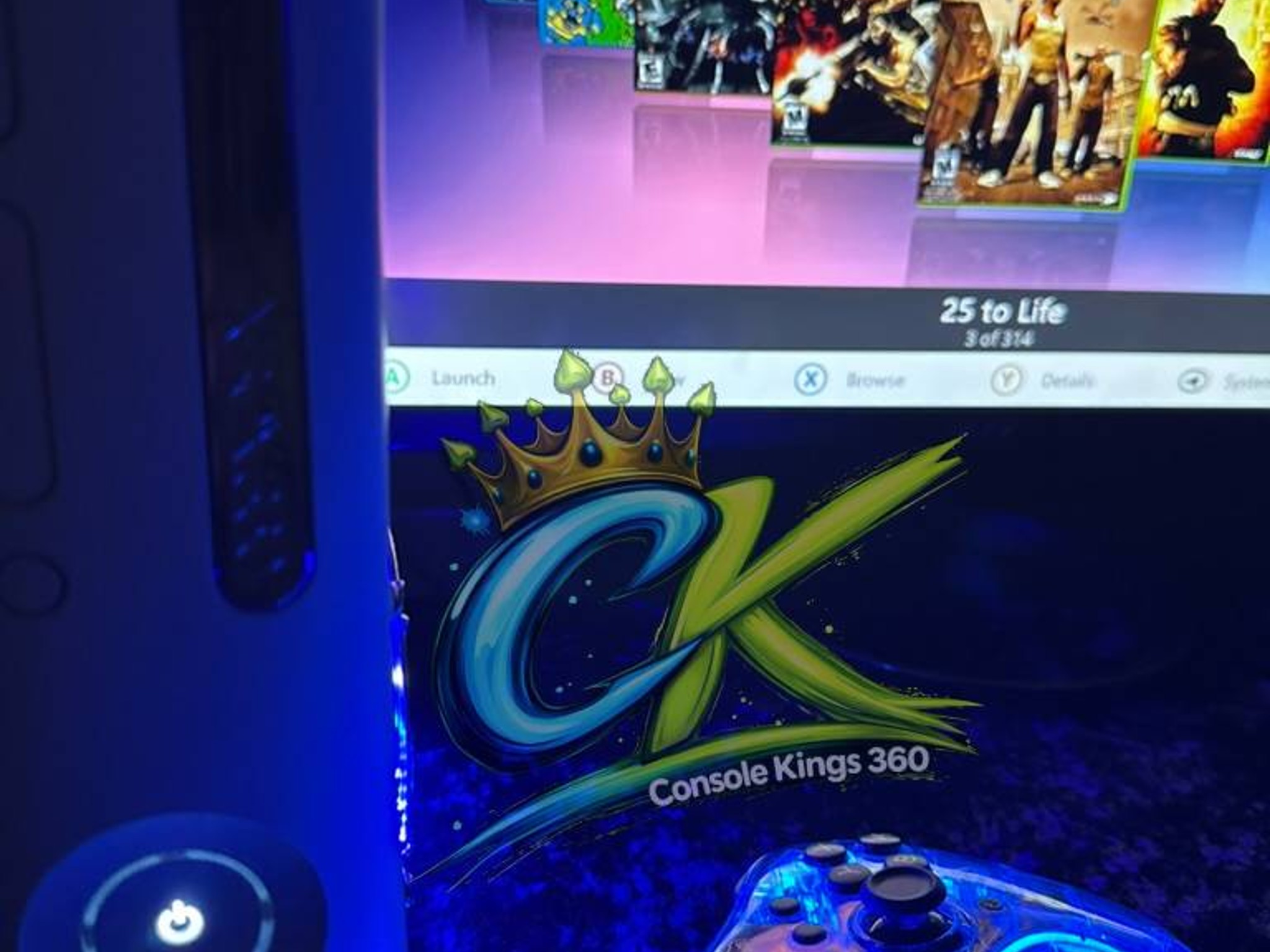 Xbox 360 -RGH3  - Custom LEDs -1TB HDD - Gaming Console