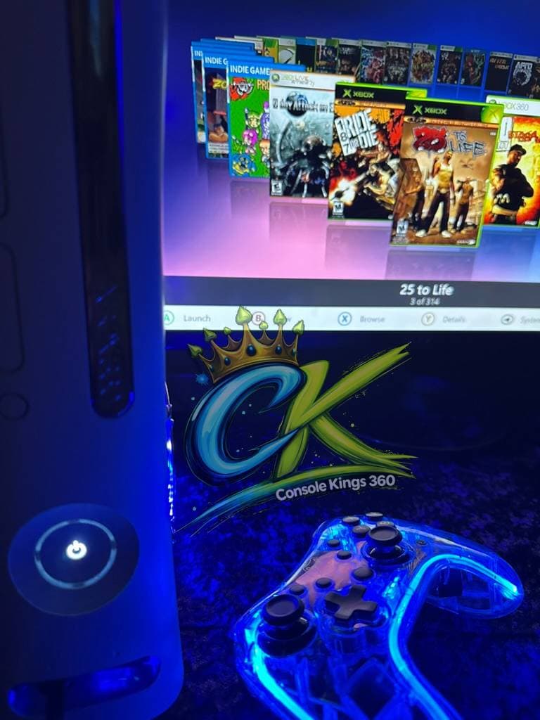 Xbox 360 -RGH3  - Custom LEDs -1TB HDD - Gaming Console
