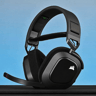 CORSAIR HS80 RGB WIRELESS Premium Gaming Headset with Spatial Audio — Carbon