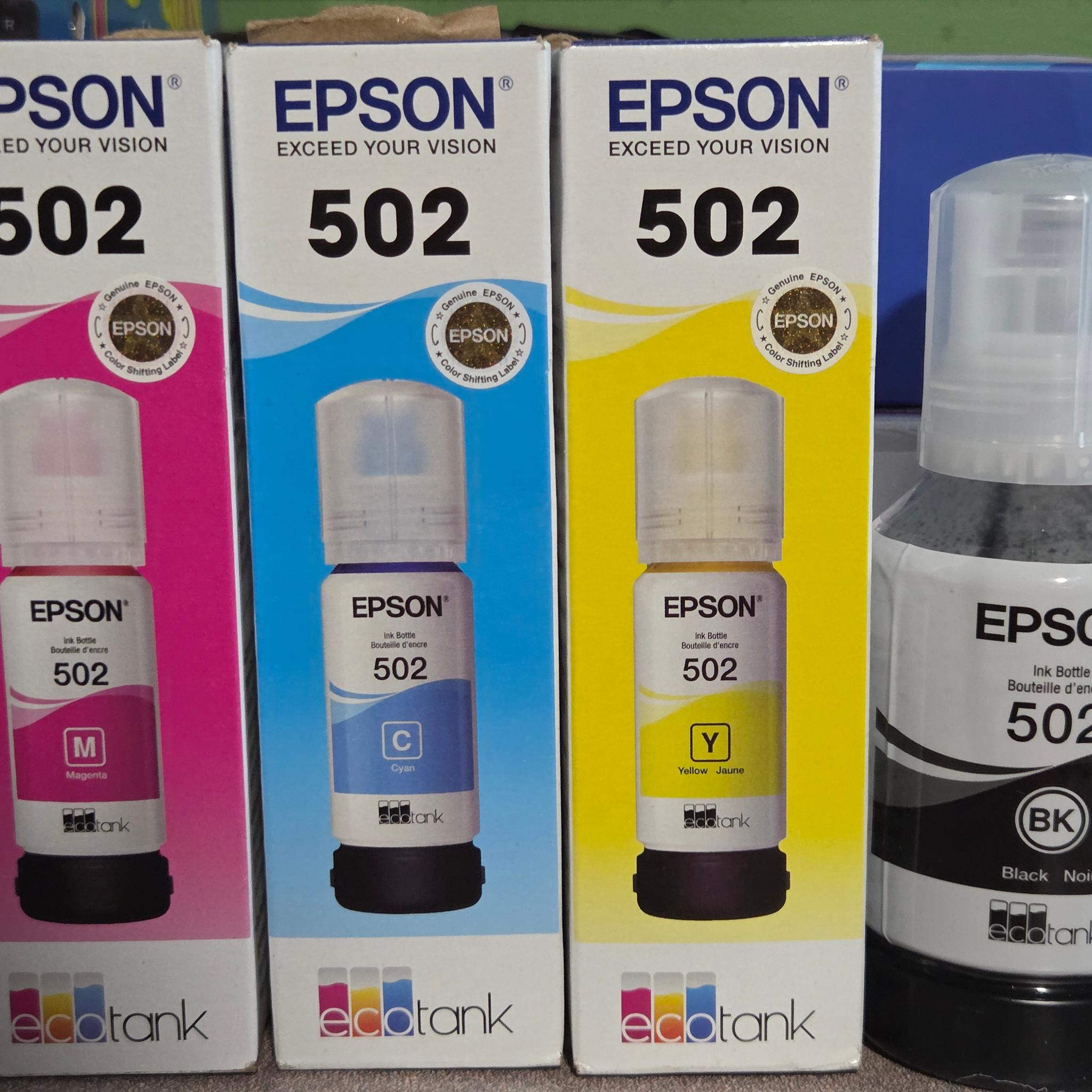 Epson ET-4750 Printer All in one Eco Tank & 4 bottles of ink READ AD
