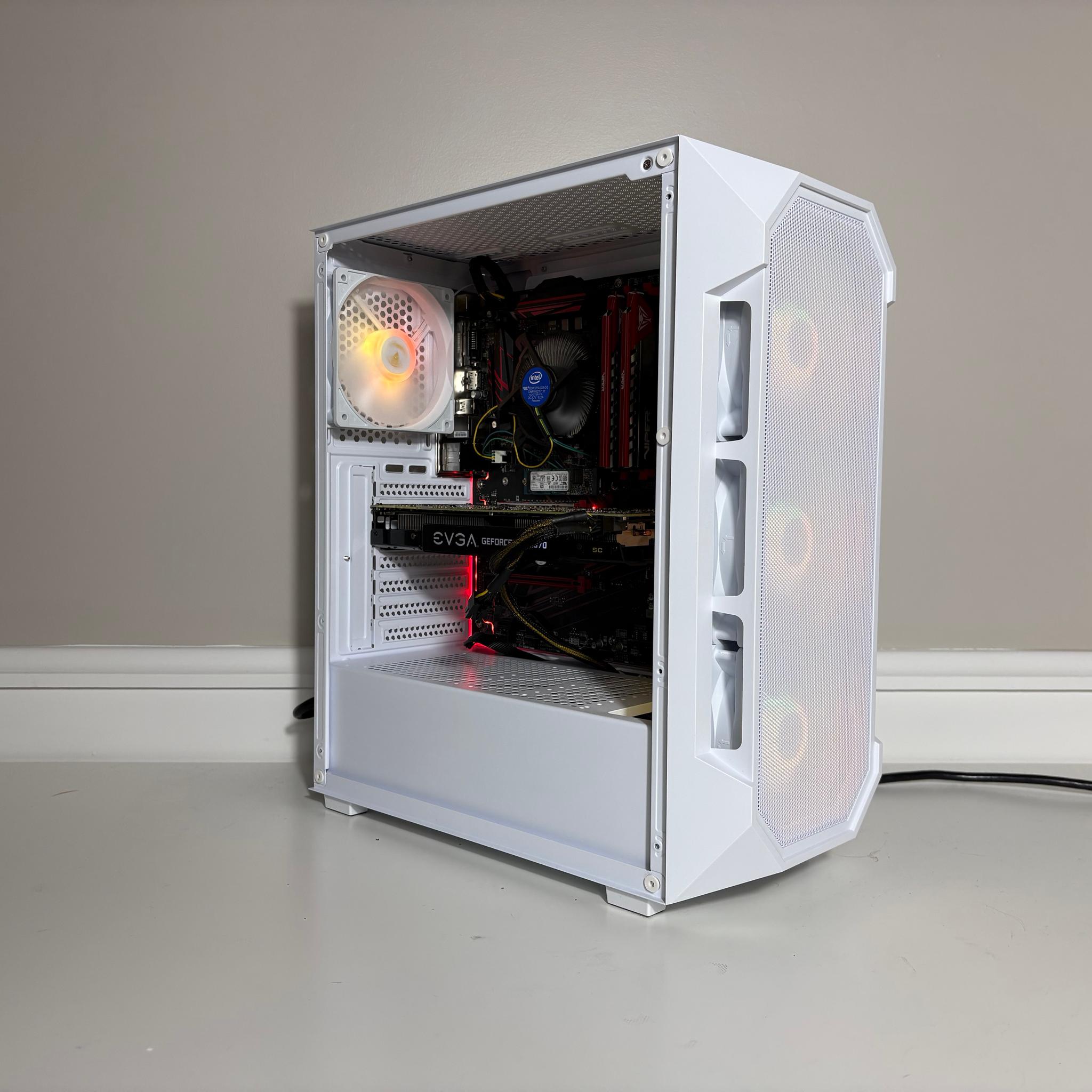 Glacier Valley (V3) Gaming PC - Intel Core i5 8500, GTX 1070, 16GB DDR4, 256GB SSD